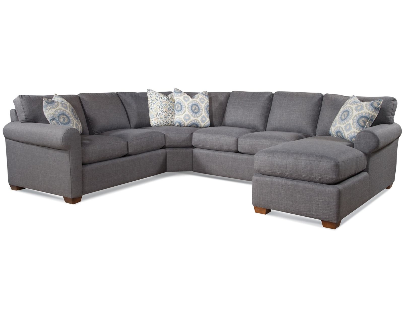 Bedford Four Piece Chaise Sectional (+69 fabrics) - Layout B: Four Piece Sectional 102" x 124" x 68"