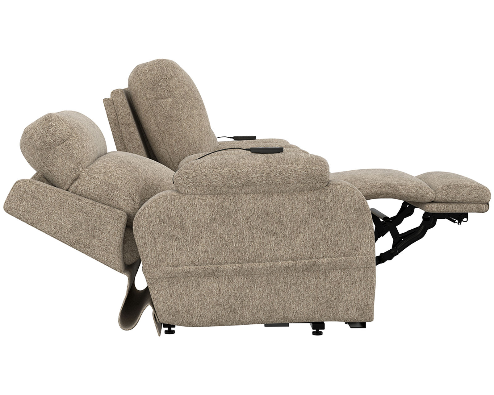 Regenerator Dual Lift Loveseat with CR3 Heat & Massage, Zero Gravity & Nanobionic Performance Fabric (2 colors) - Your Comfort. Your Independence.