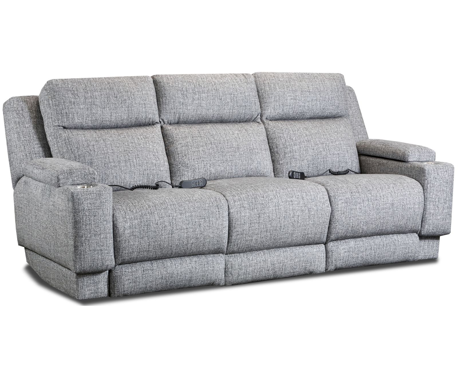 Bellaire 377 Triple Power Zero Gravity Reclining Sofa with Center Drop-Down Table (+100 fabrics and leathers) - 	Bellaire Triple Power Zero Gravity Reclining Sofa with Dropdown Table