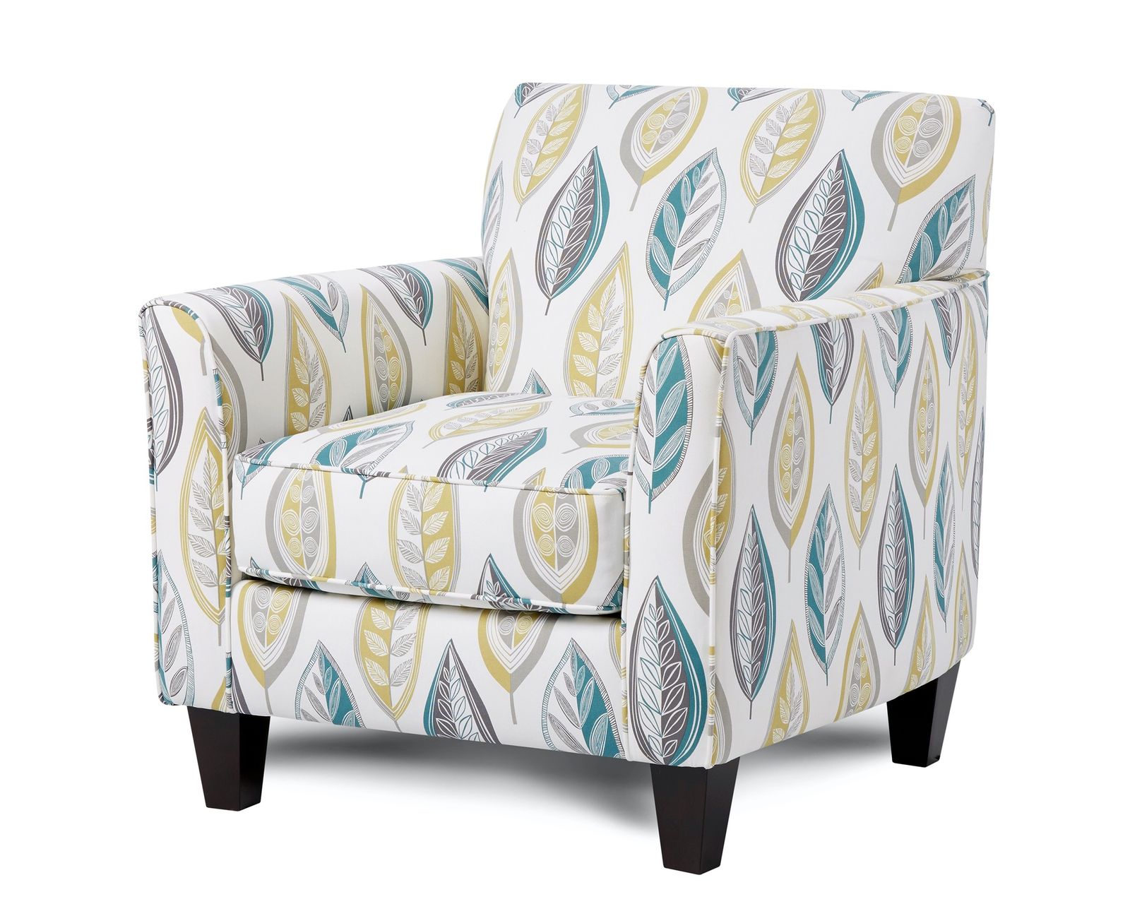 TNT Nickel 84" Sofa 41CW-00KP (Performance fabric) - Lassiter Caper Accent Chair 25-02