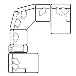 Layout L: Six Piece Sectional