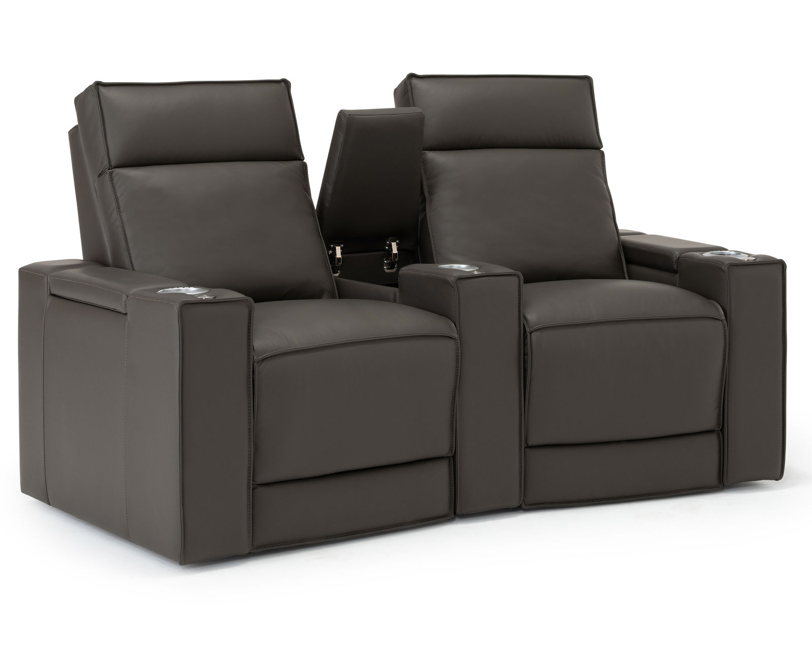 Ace 41472 Triple Power Home Theater Sectional (+200 colors) - Layout C: Two Piece Home Theater Sectional Curved 76" Wide