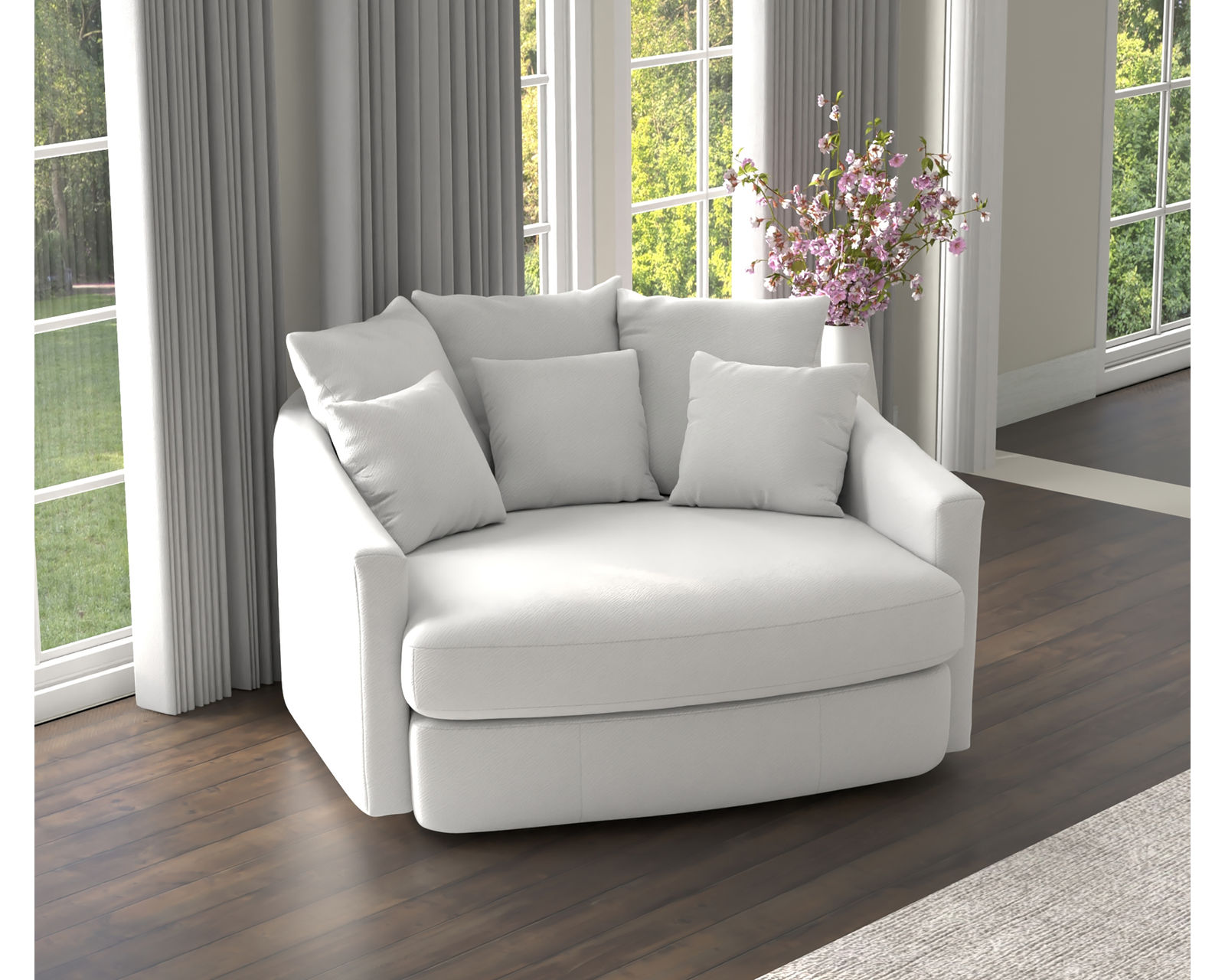 Matty 710 Cuddler Chaise (3 colors) - Luxury Comfort Without the Luxury Price.