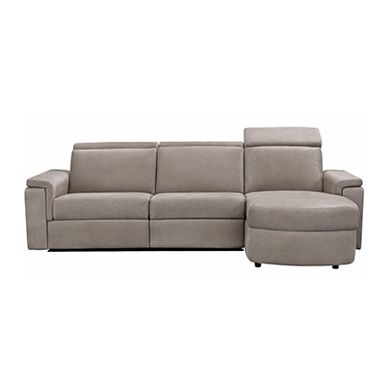 Layout B: Three Piece Reclining Chaise Sectional 110" x 65 (1 recliner - 3 power headrests)