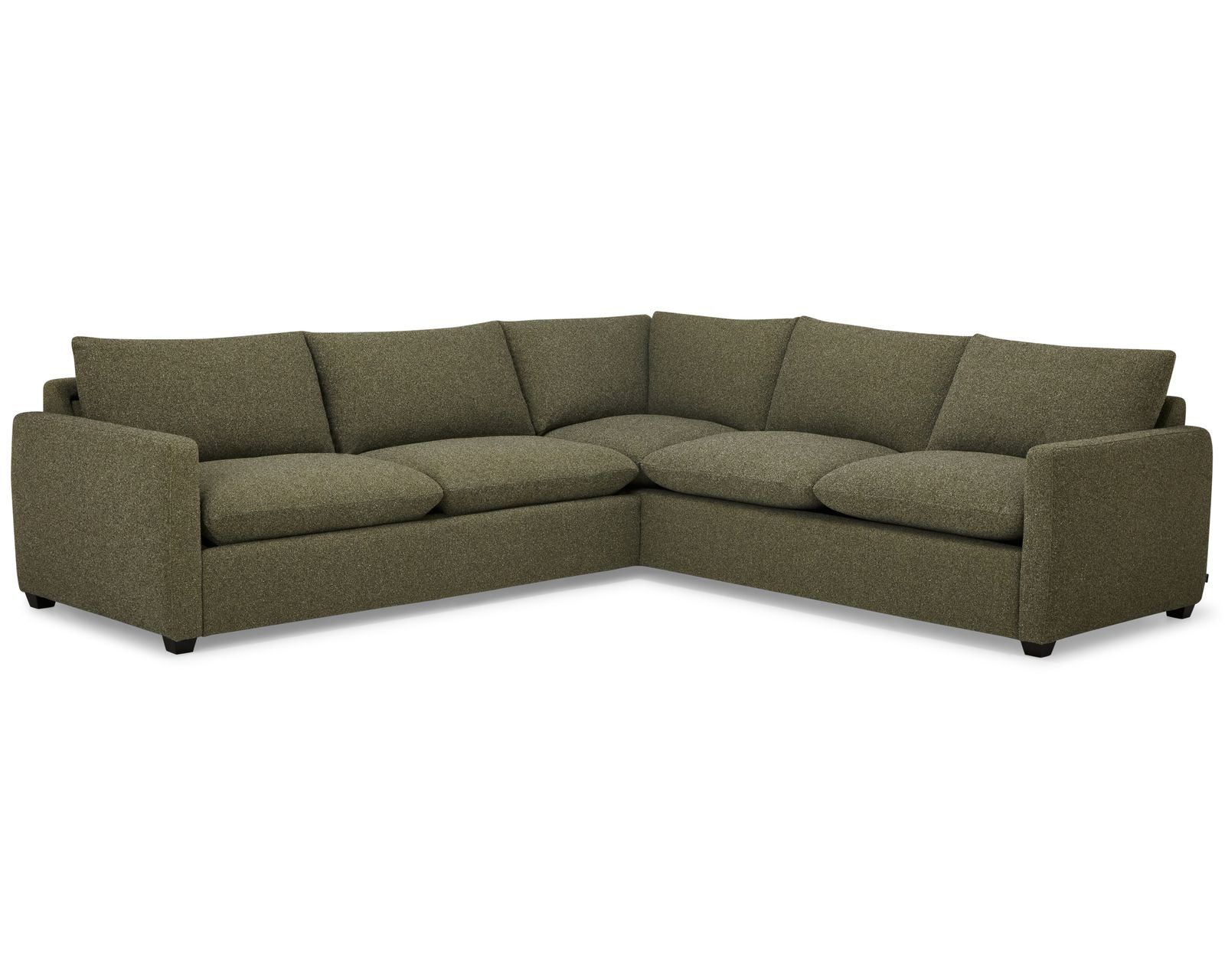 Laguna 77752 Stationary Sectional (+60 fabrics) - Layout E: Two Piece Sectional 107" x 104"