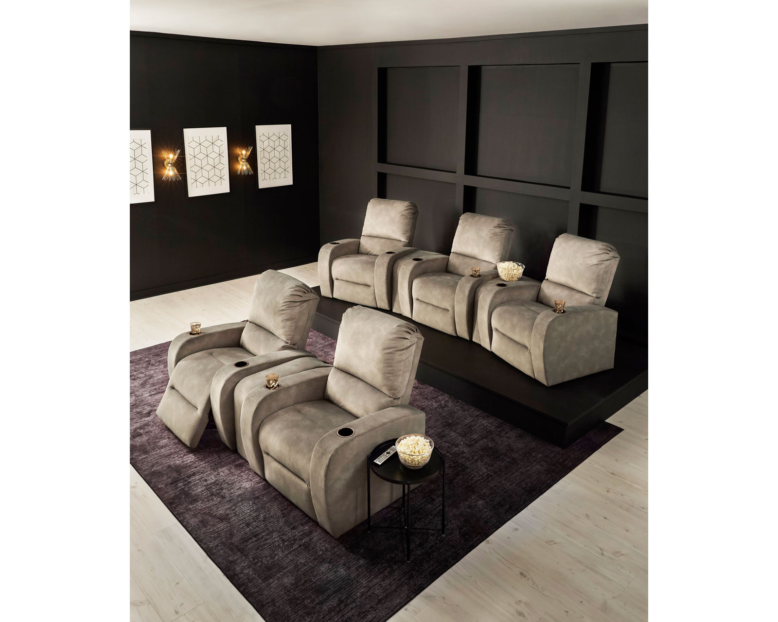 Cameo Home Theater Sectional (+100 fabrics) - Custom Comfort Without Compromise.