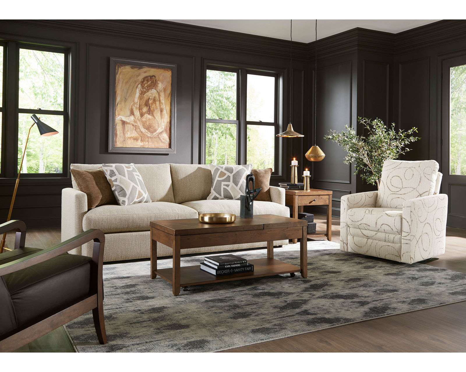 Rumord Stationary Sofa (+139 fabrics) 93.5" - Rumord 93" Sofa
