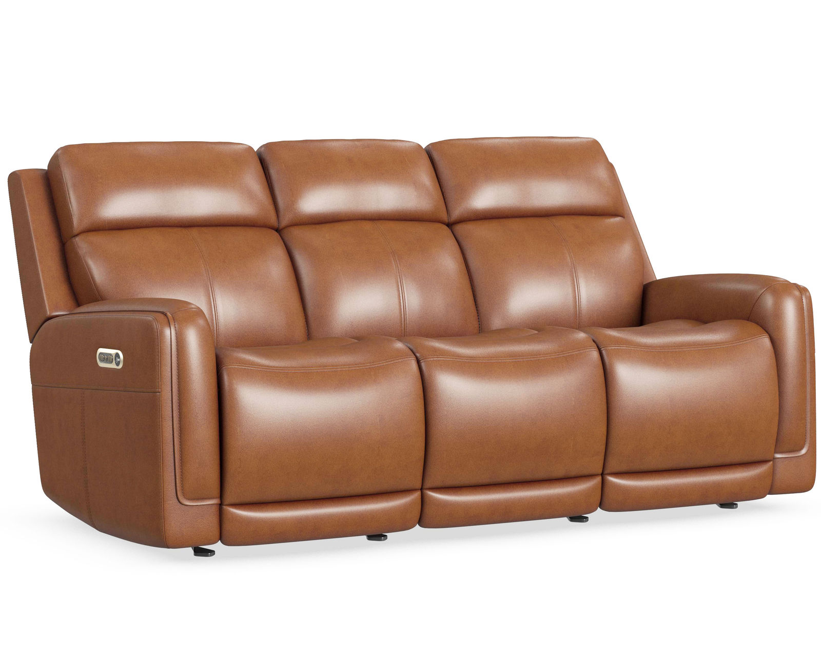 Alister 82" Leather Power Gliding Sofa with Power Headrests & Lumbar (+3 colors) in stock