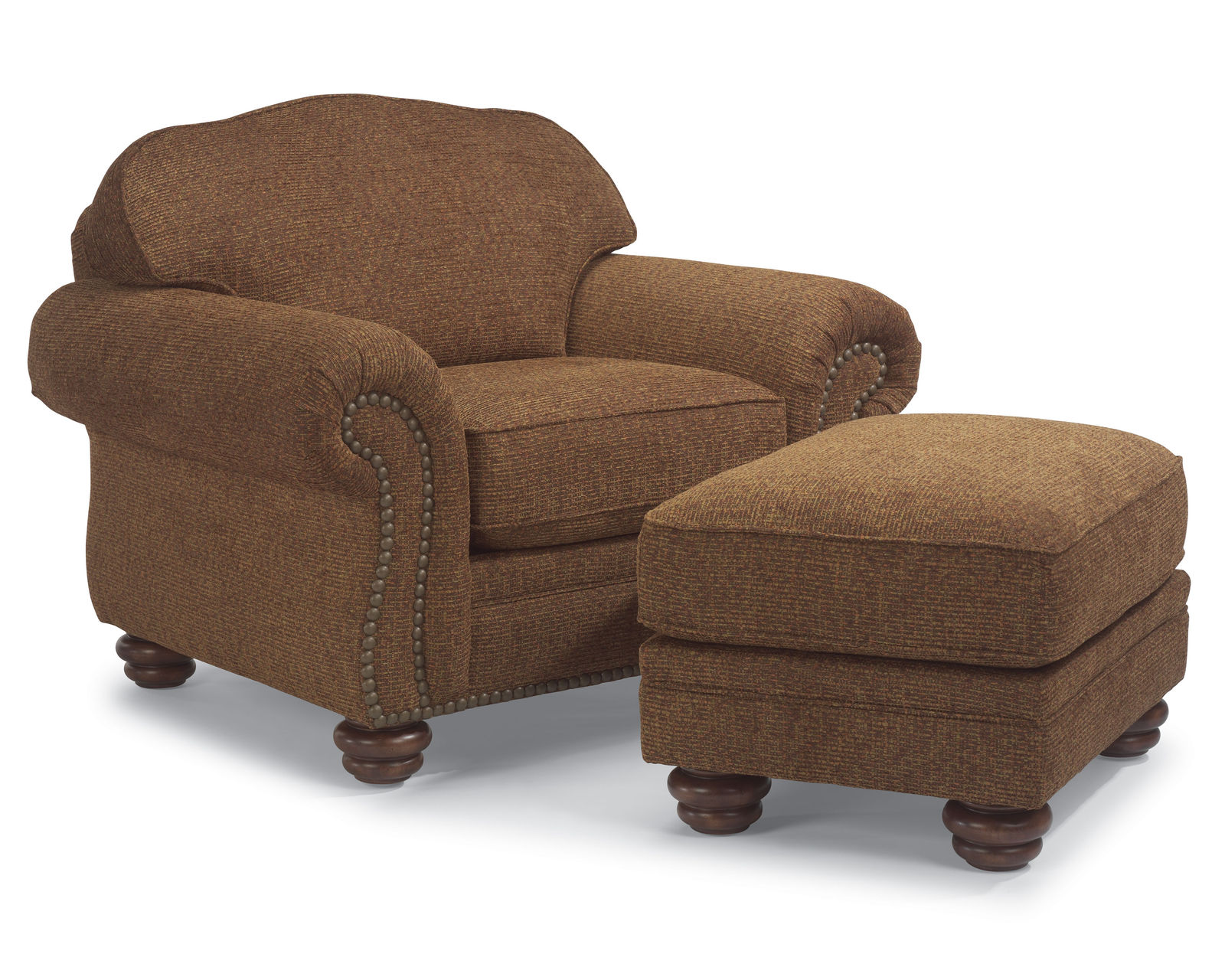 Bexley 8646 Loveseat (+100 fabrics) - Bexley Chair with Nailhead Trim Available
