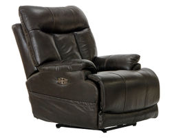Naples Power Headrest Power Lay Flat Recliner w/Extended Ottoman - Italian Leather Luxury, Lay-Flat Relaxation & Extended Head-to-Toe Support (two colors)