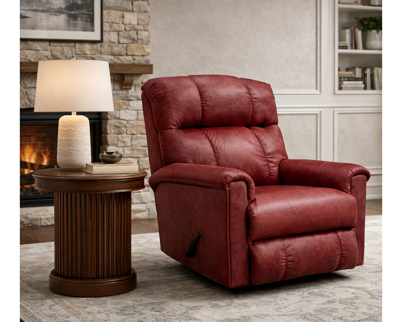 Comfy 6F00 Leather Recliner (3 Mechanisms) 29 Top-Grain Leather Choices - Available as a Wallhugger, Rocker and Swivel Glider Reclining Mechanisms
