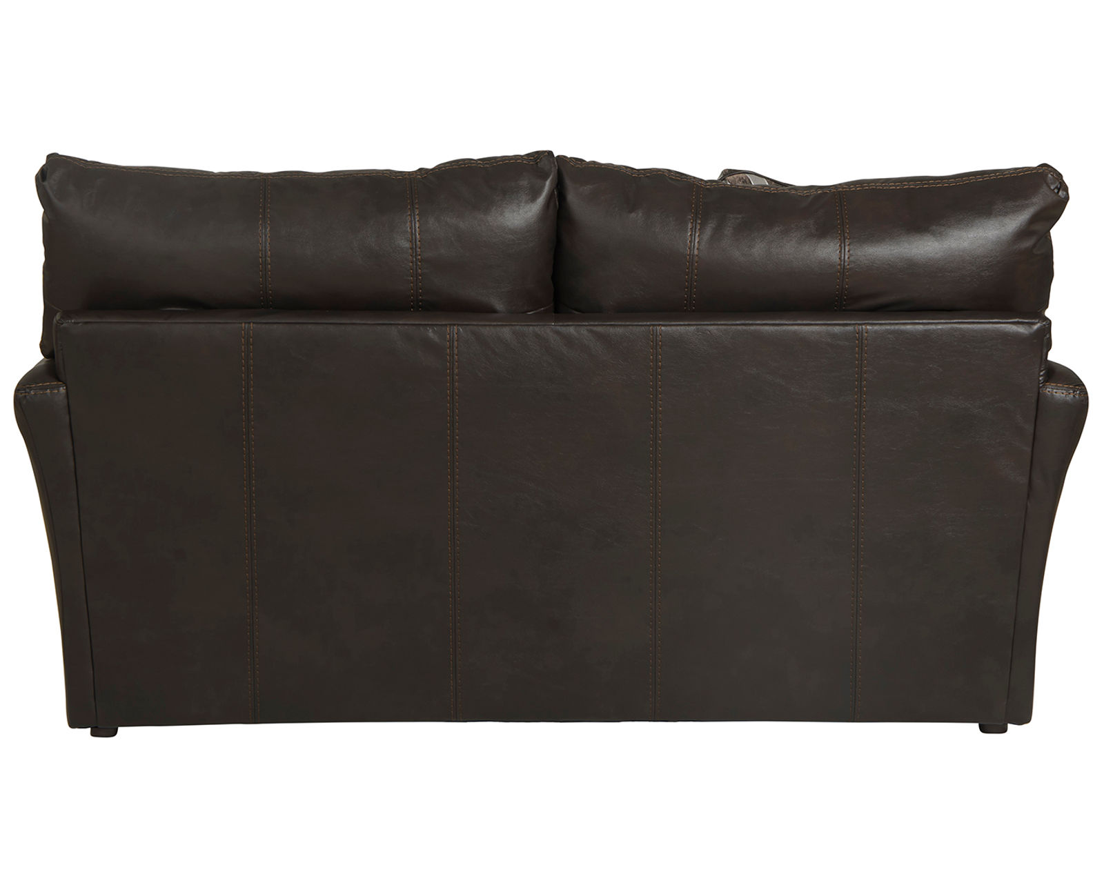 Prato Top Grain Leather Touch 85" Sofa (2 colors) includes pillows