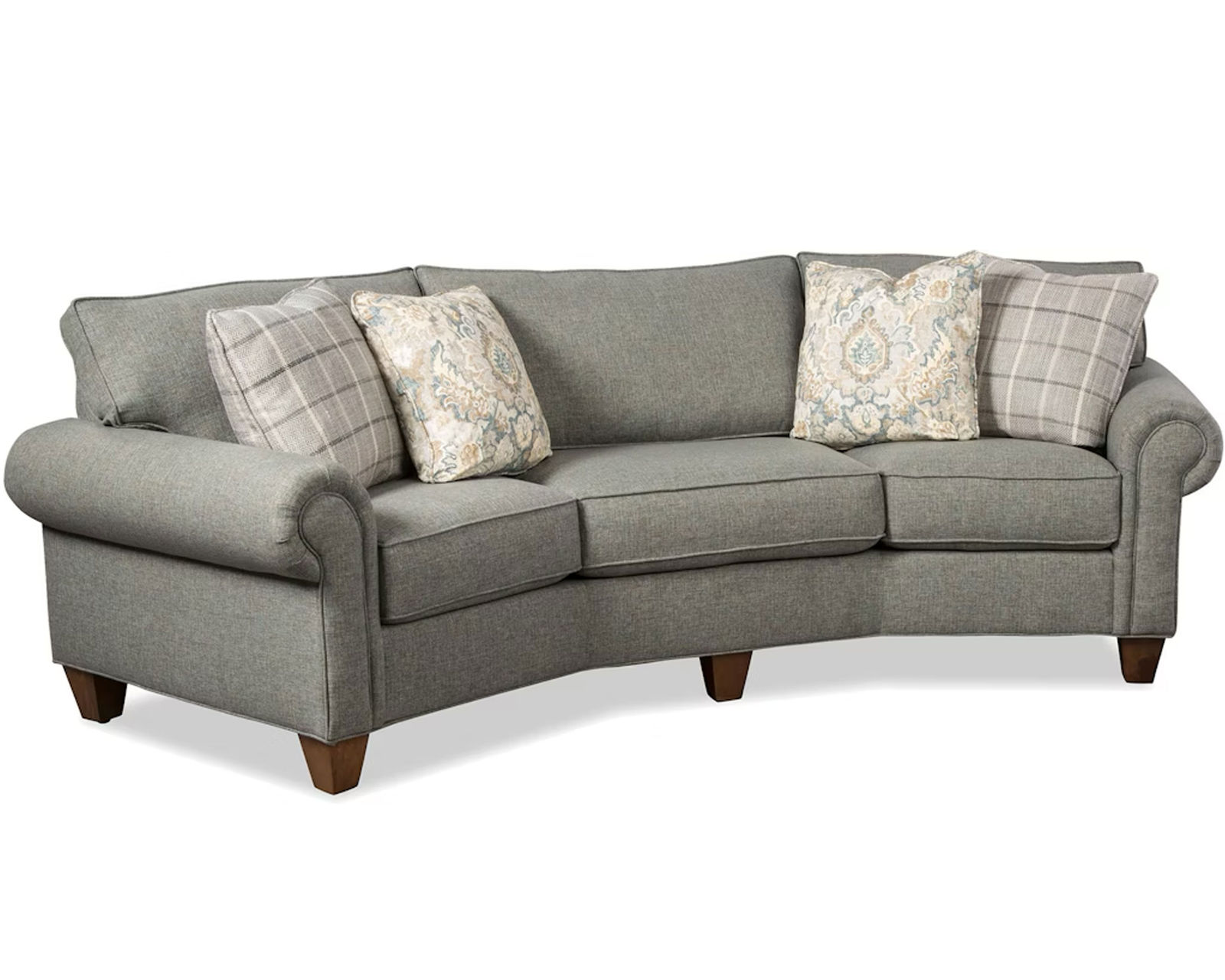 C9 Conversation Sofa (100+ Performance fabrics) Make it Yours - Features panel arm, box cushions and tapered legs