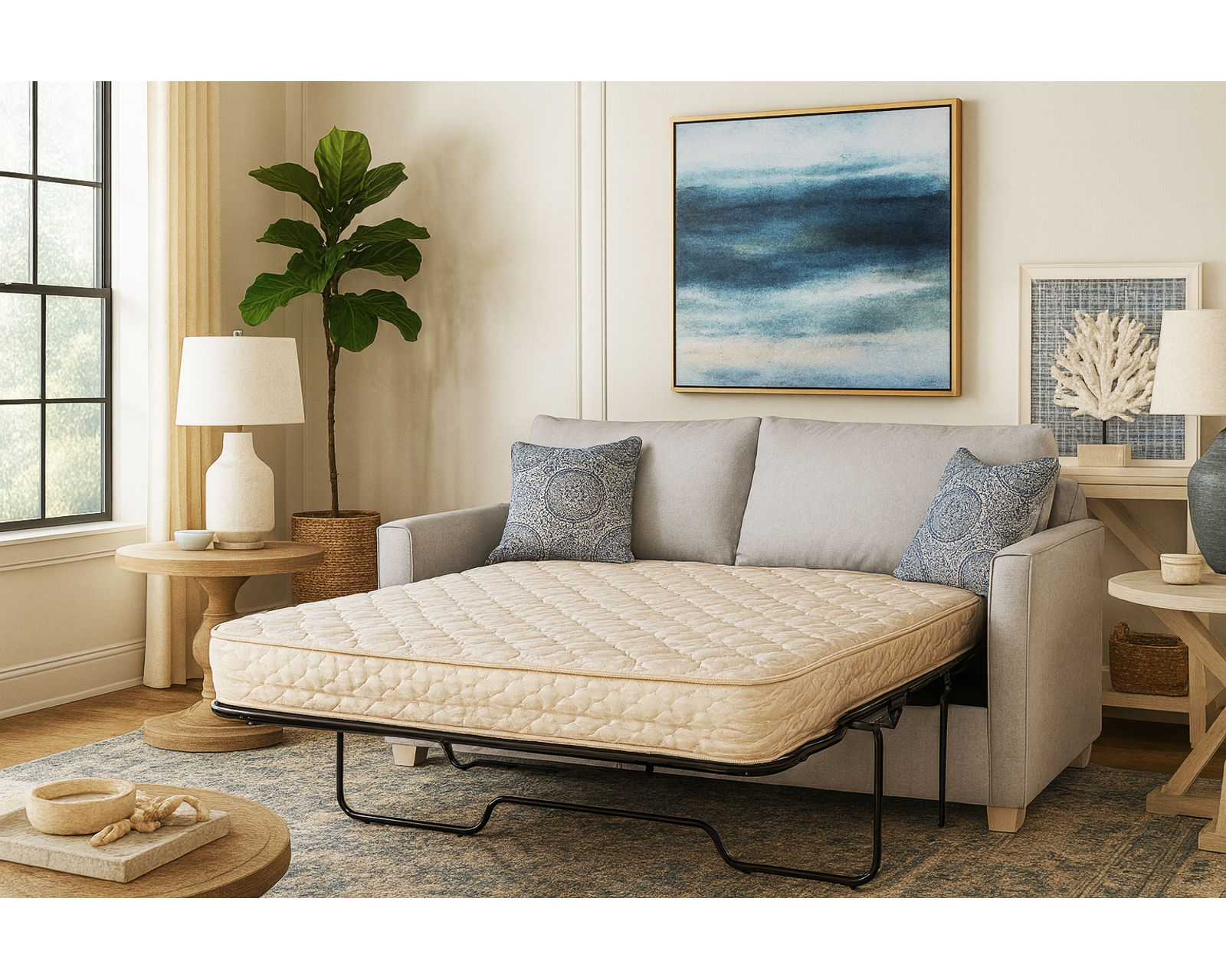 Charleston Queen Sofa Sleeper (+69 fabrics) - Charleston Queen Sleeper Sofa