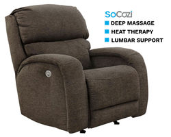 Fandango Recliner w/ Massage + Heat + Lumbar + Free Power Headrest (+150 fabrics and leathers)