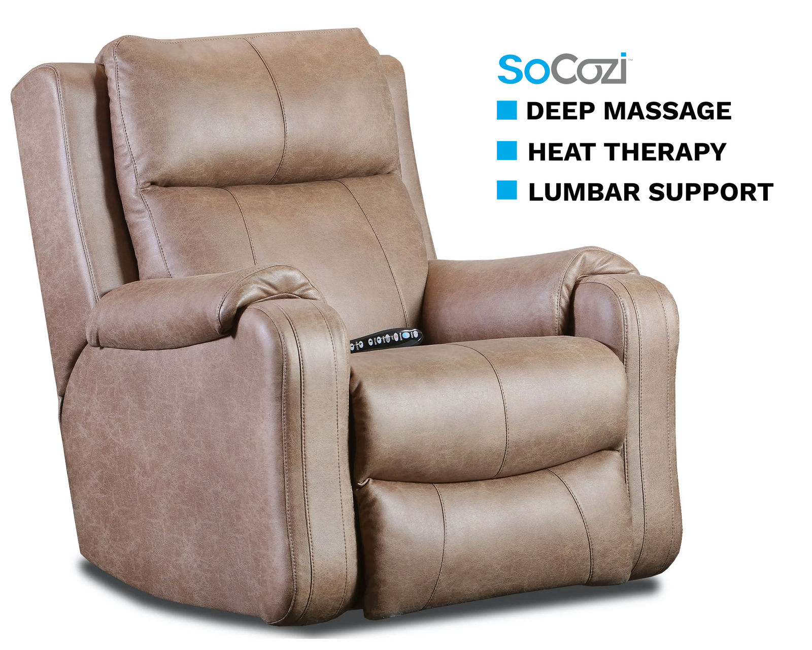 Contour Recliner w/ Massage + Heat + Lumbar + Free Power Headrest (+150 fabrics and leathers) - Contour Recliner w/ Massage + Heat + Lumbar + Free Power Headrest