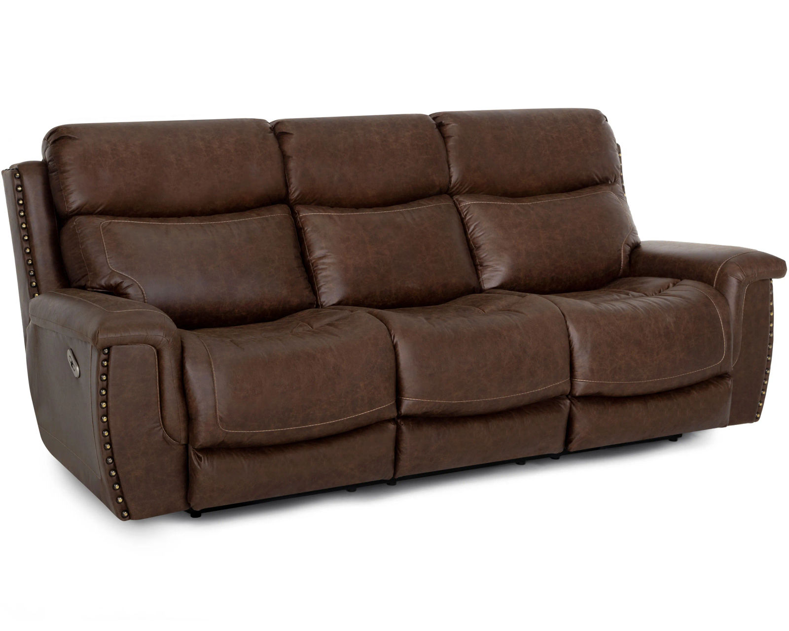 Brixton 648 Rocker Recliner (Brown Faux leather like fabric) - Take an Extra 25% Off the Brixton 94" Reclining Sofa
