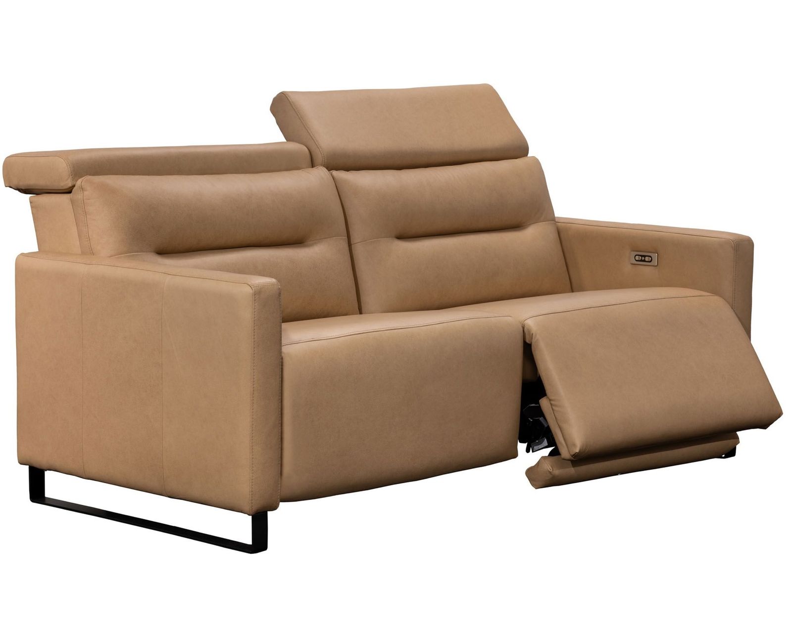 Cleo Dual Power Reclining Sofa — Available in Standard & Wide Cushions, 140+ Leather Options, and 74", 79", or 105" Widths