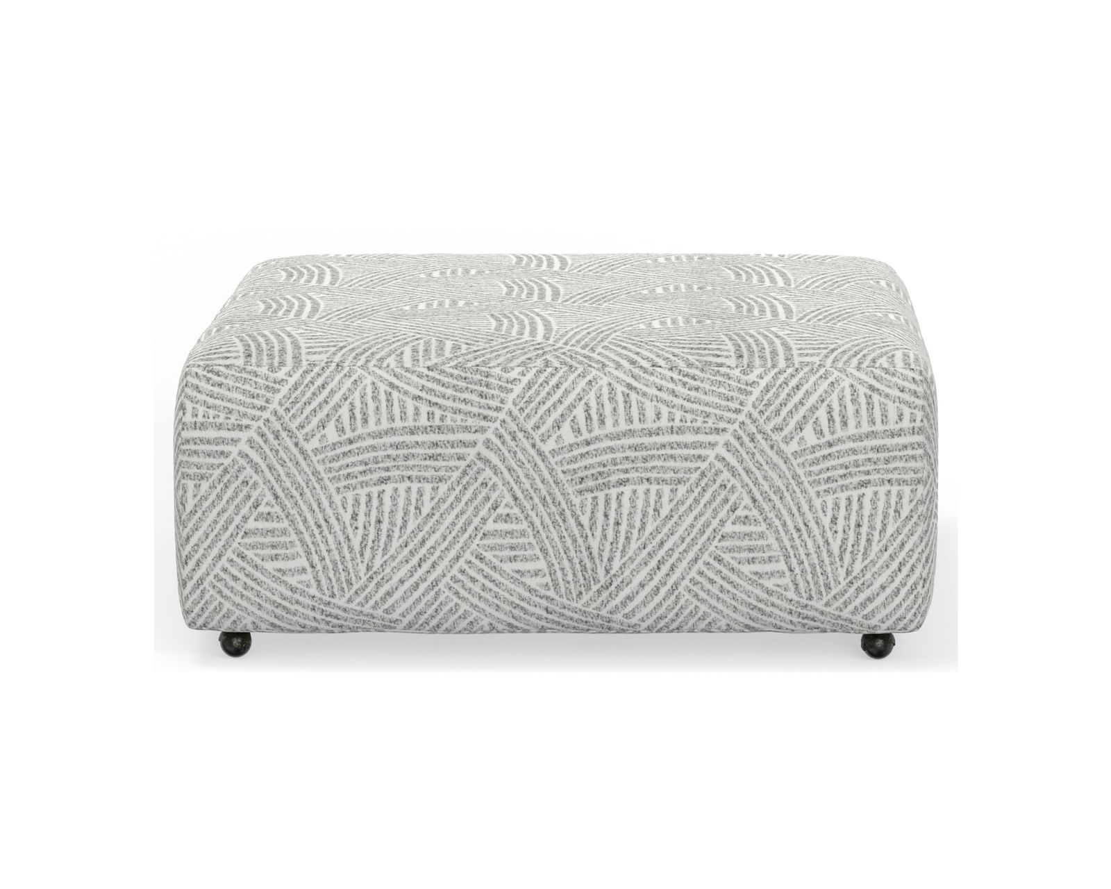 Abraxas Two Tone Modular Reclining Sectional (includes pillows) - Abraxas 45" Square Cocktail Ottoman w/ Casters