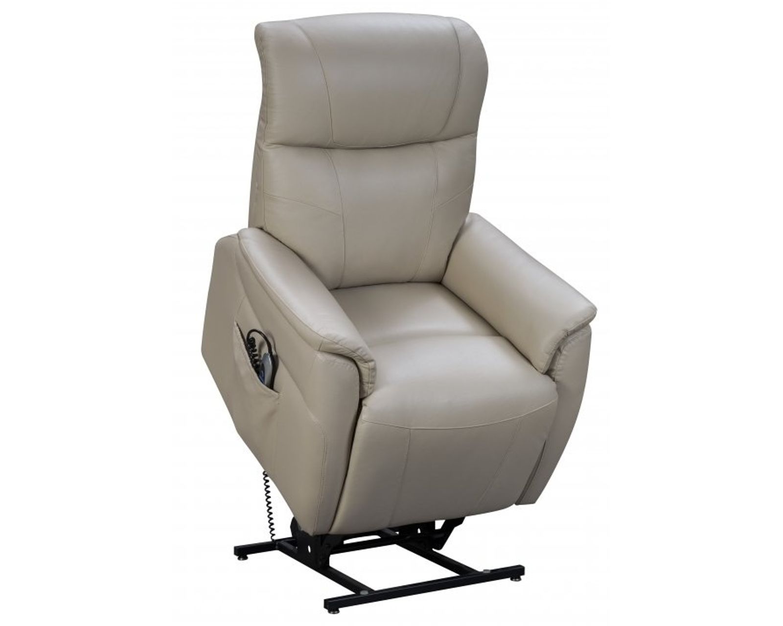 Leighton Power Lift Recliner w/Power Head Rest & Power Lumbar (Cream) 350 lbs. - In stock - Leighton Power Lift Recliner w/Power Head Rest & Power Lumbar (Cream) 350 lbs