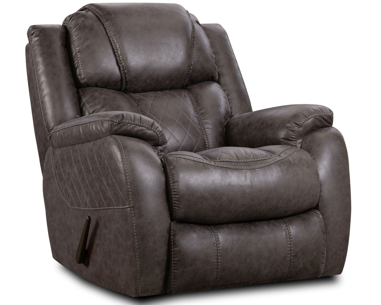 Rayna 78" Reclining Console Loveseat Grey (In stock) - Rayna Rocker Recliner