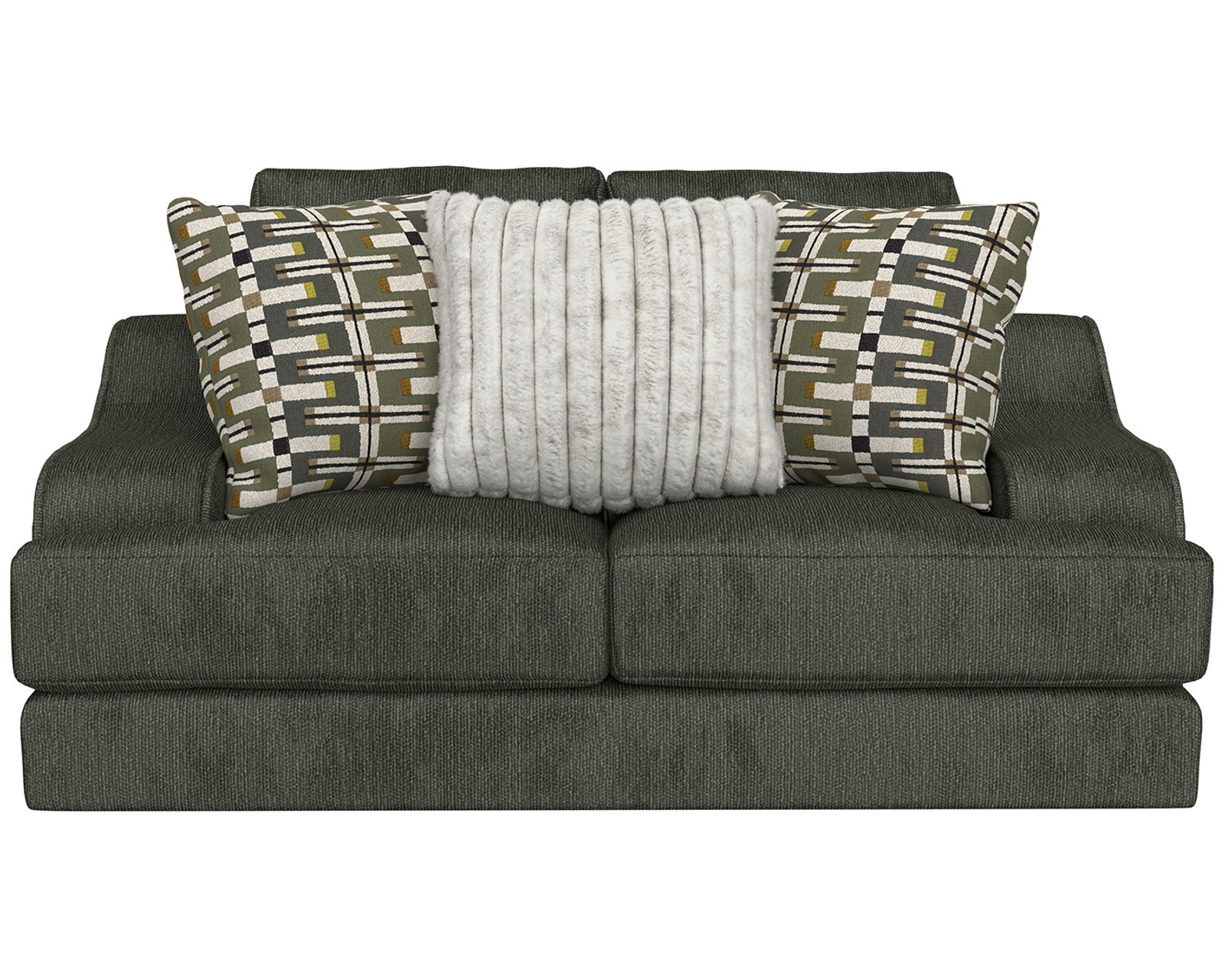 Olympus 98" Oversized Sofa (includes pillows) 2 colors - Olympus 73" Loveseat Shown in Fabric Ireland