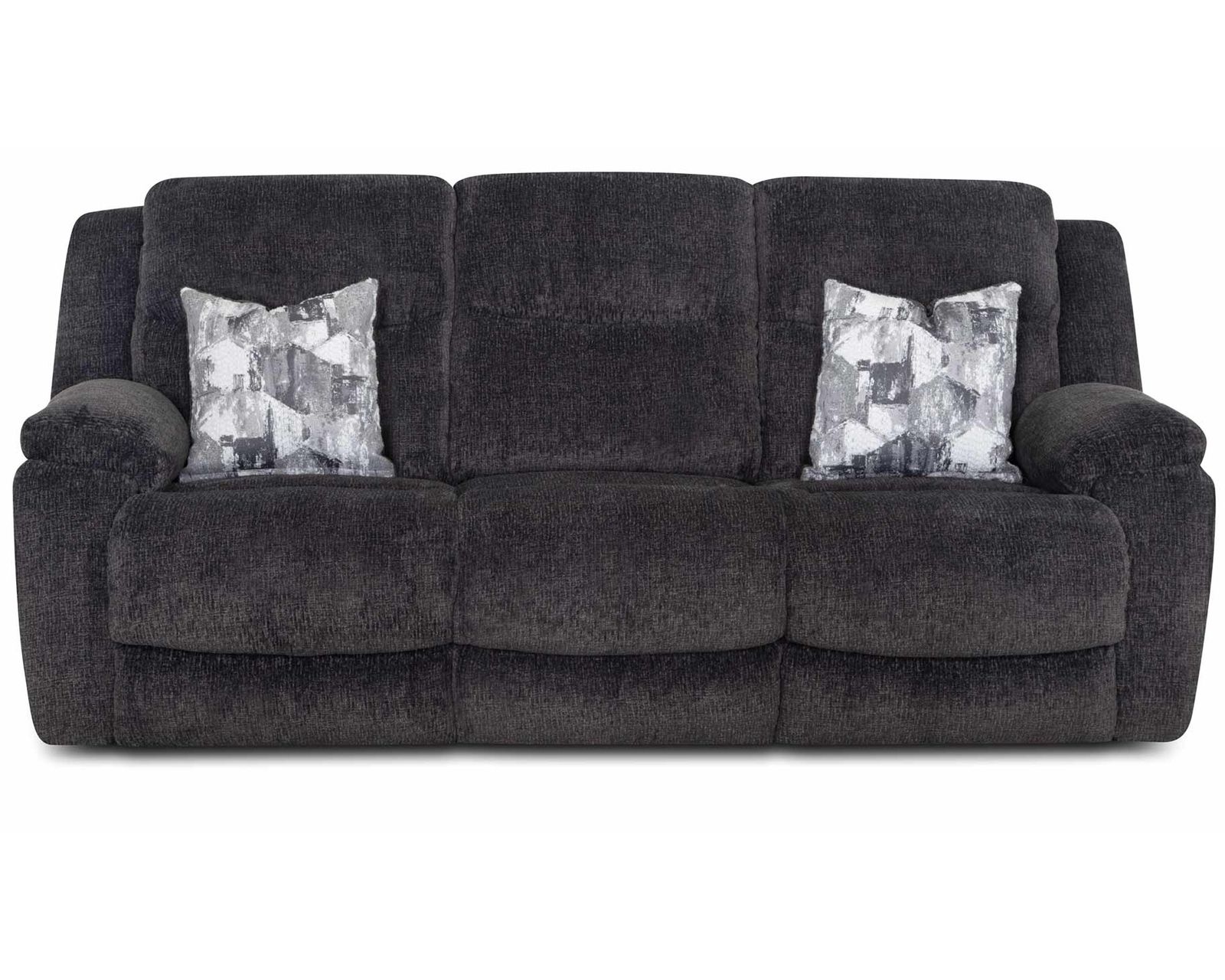 Heston 90" Reclining Sofa with Drop-Down Table & Cupholders Graphite  (Plush Comfort. Smart Convenience. Designed Around the Way You Relax)