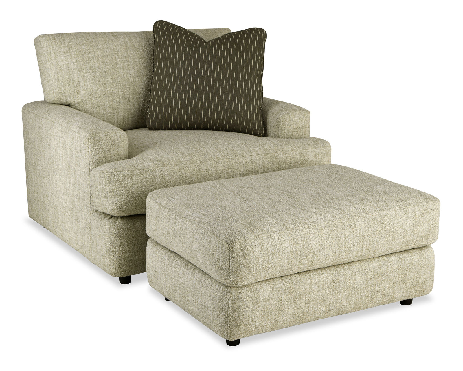 Stanton 100" Sofa P080800BD (+100 performance fabrics) - Stanton Chair and a Half and Ottoman