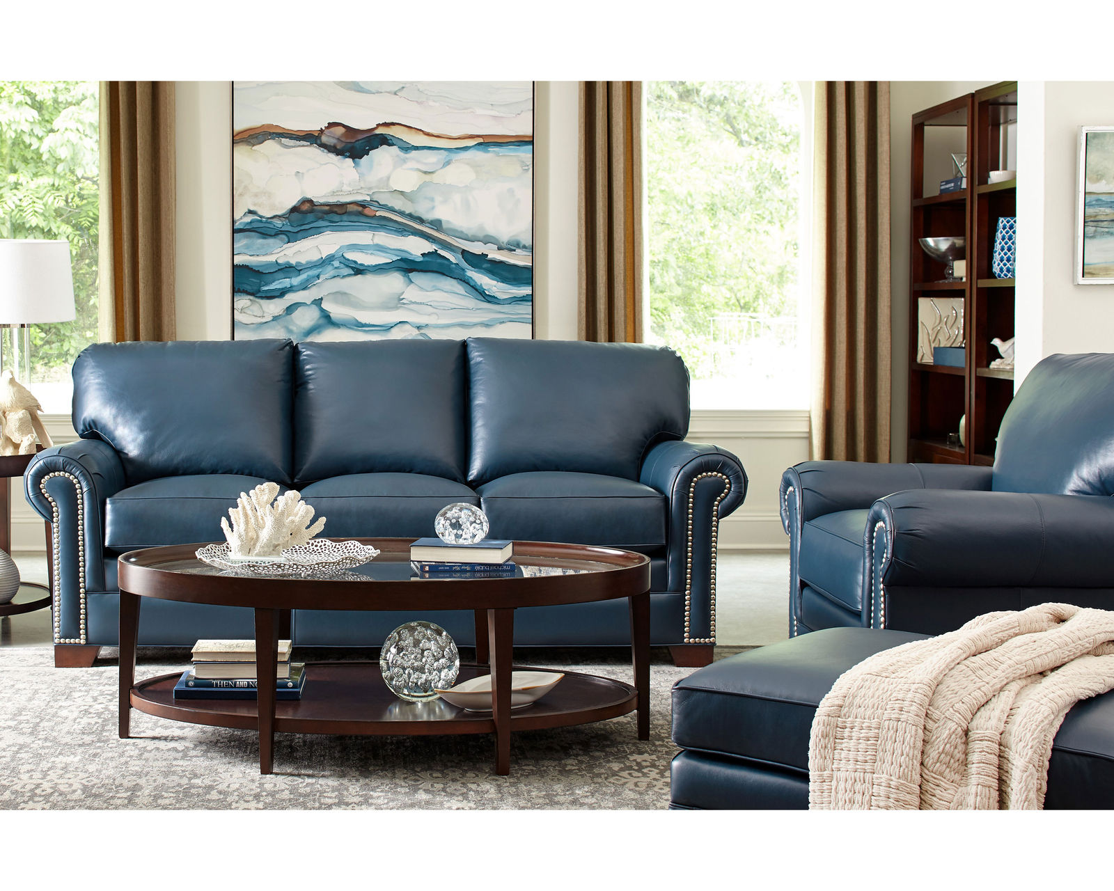 Baltimore 86" Top-Grain Leather Sofa (Leather choices) L756550BD - Baltimore 86" Leather Sofa