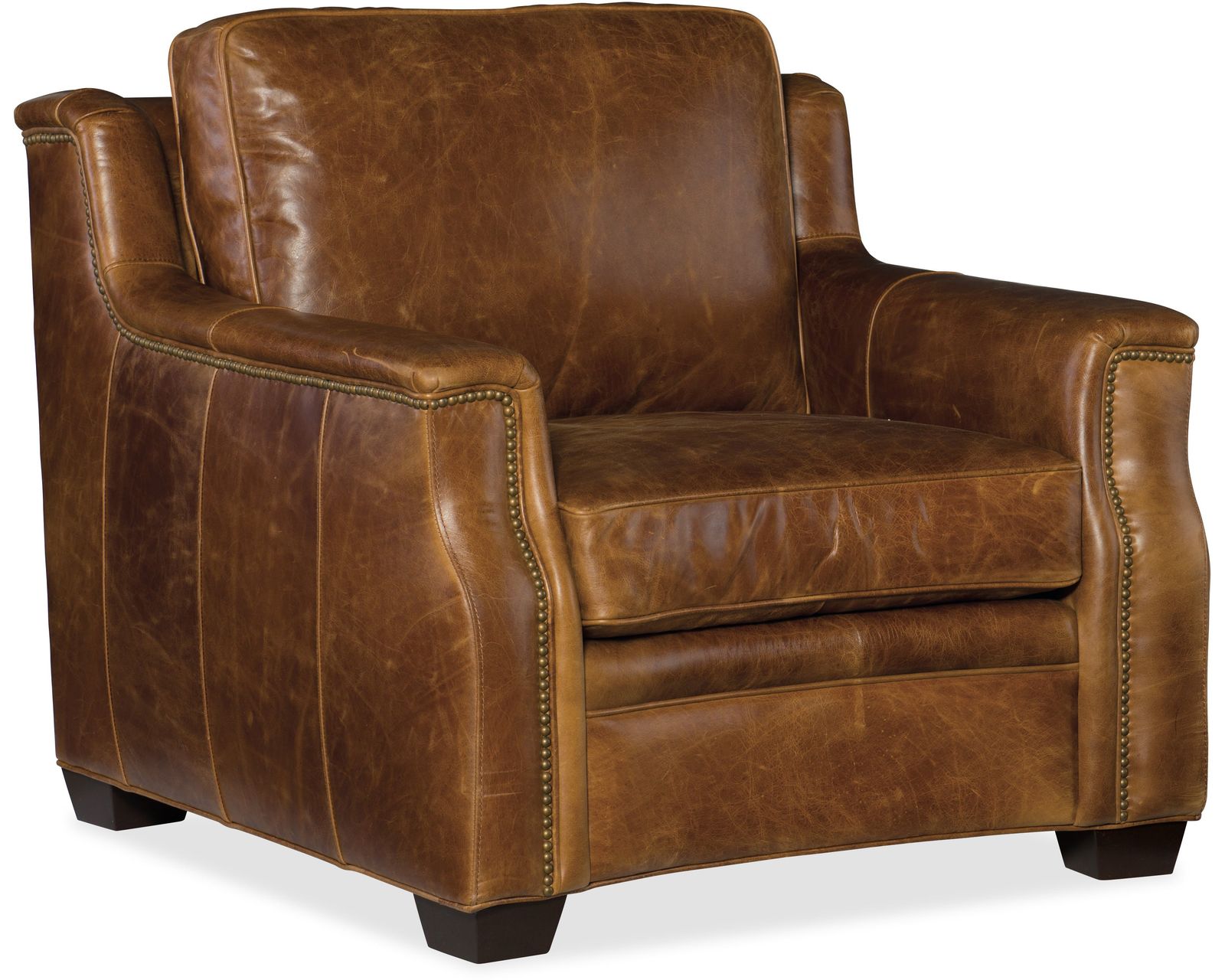 Yates Leather Stationary Sofa (In stock) - Yates Stationary Chair