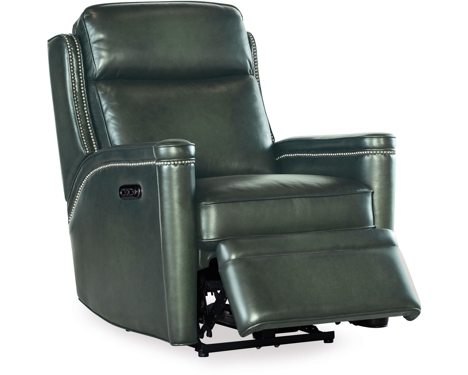 Hamilton Zero Gravity Power Headrest Power Reclining Sofa Green (In stock) - Hamilton Power Recliner with Power Headrest