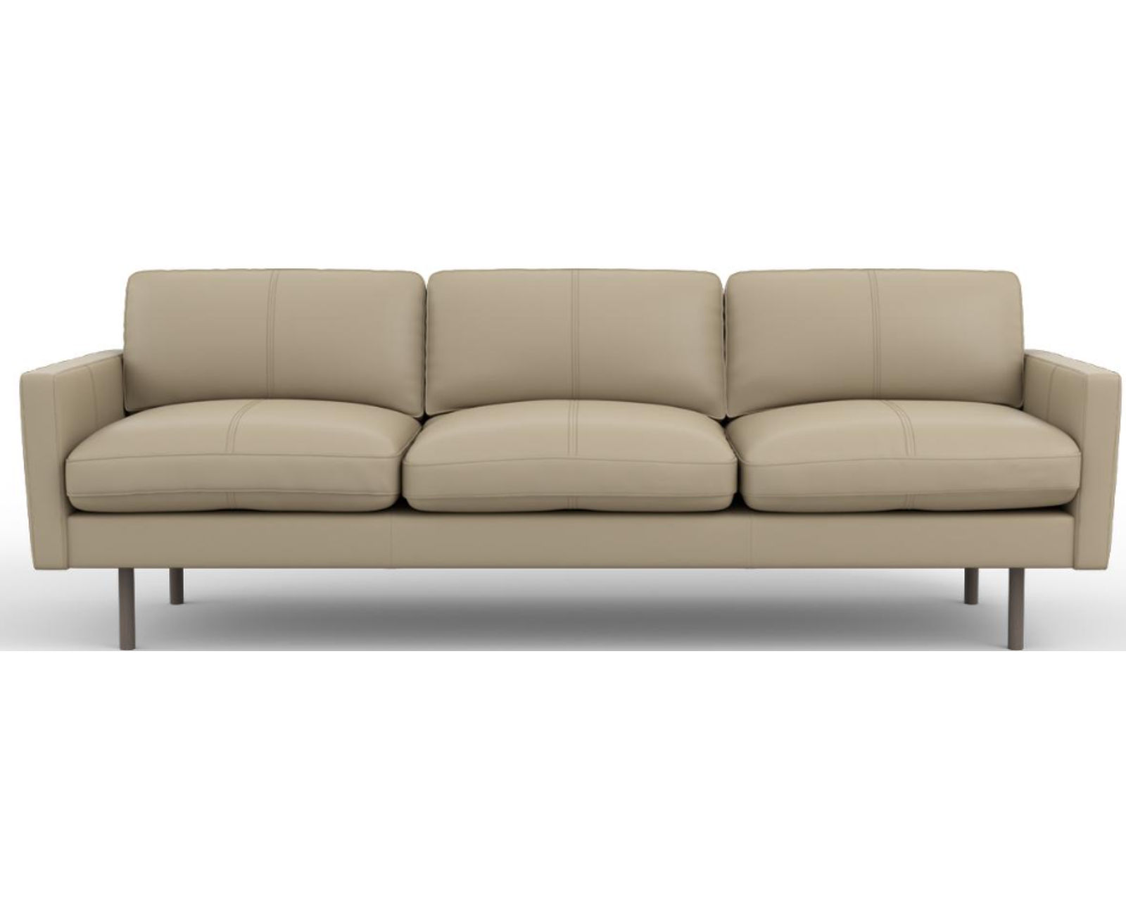 Villa 80" Leather Sofa (+20 leathers) - Latte