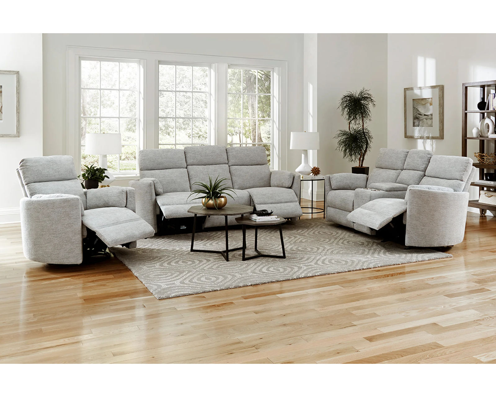 Radius 88" Power Reclining Sofa Mineral (In stock - Fast shipping)