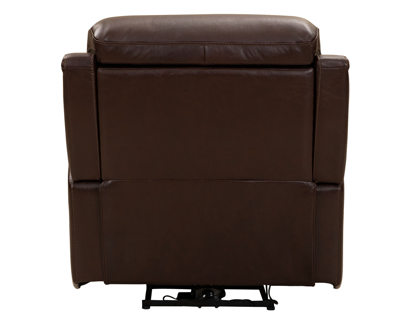 Sedrick 90" Leather Power Headrest Power Reclining Sofa (Walnut) In stock - All leather everywhere your body touches
