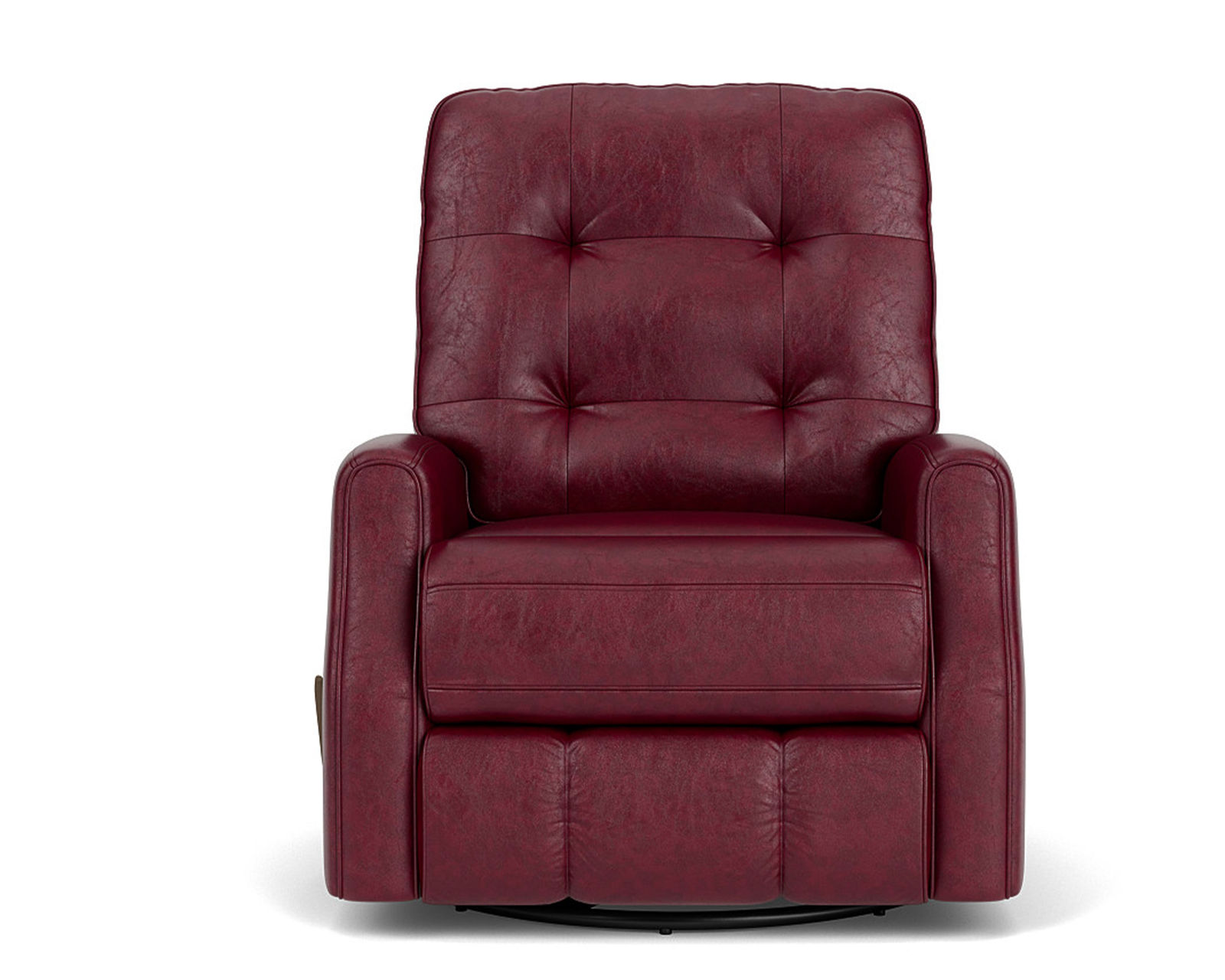 Devon Leather Recliner or Rocker Recliner (Colors Available) - Lean back and rest your feet on the fully padded footrest.