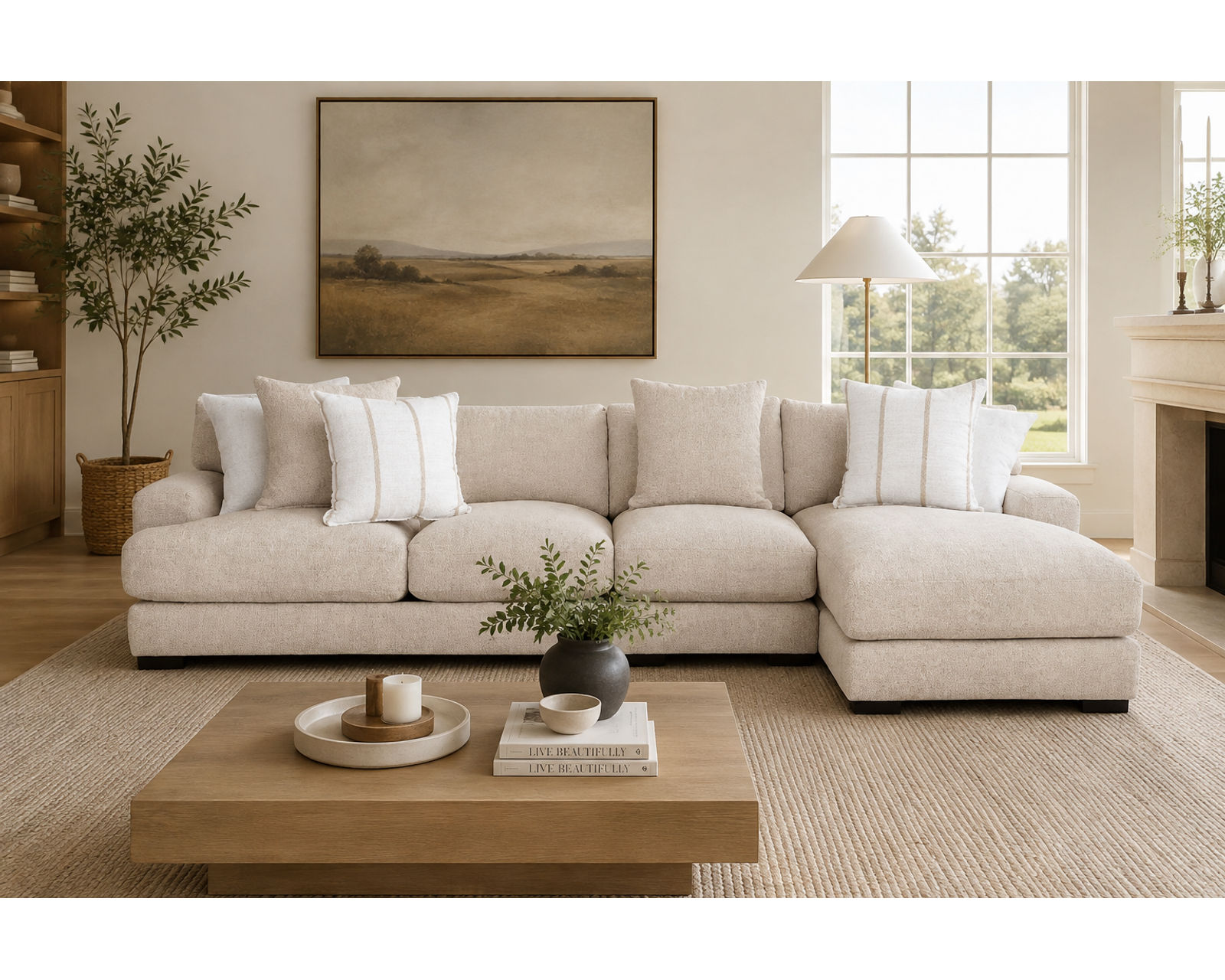 Shay Casual Modern Modular Sectional (Relaxed Modern Style. Deep Comfort) - Designer-Curated. Perfectly Coordinated. Surprisingly Affordable.