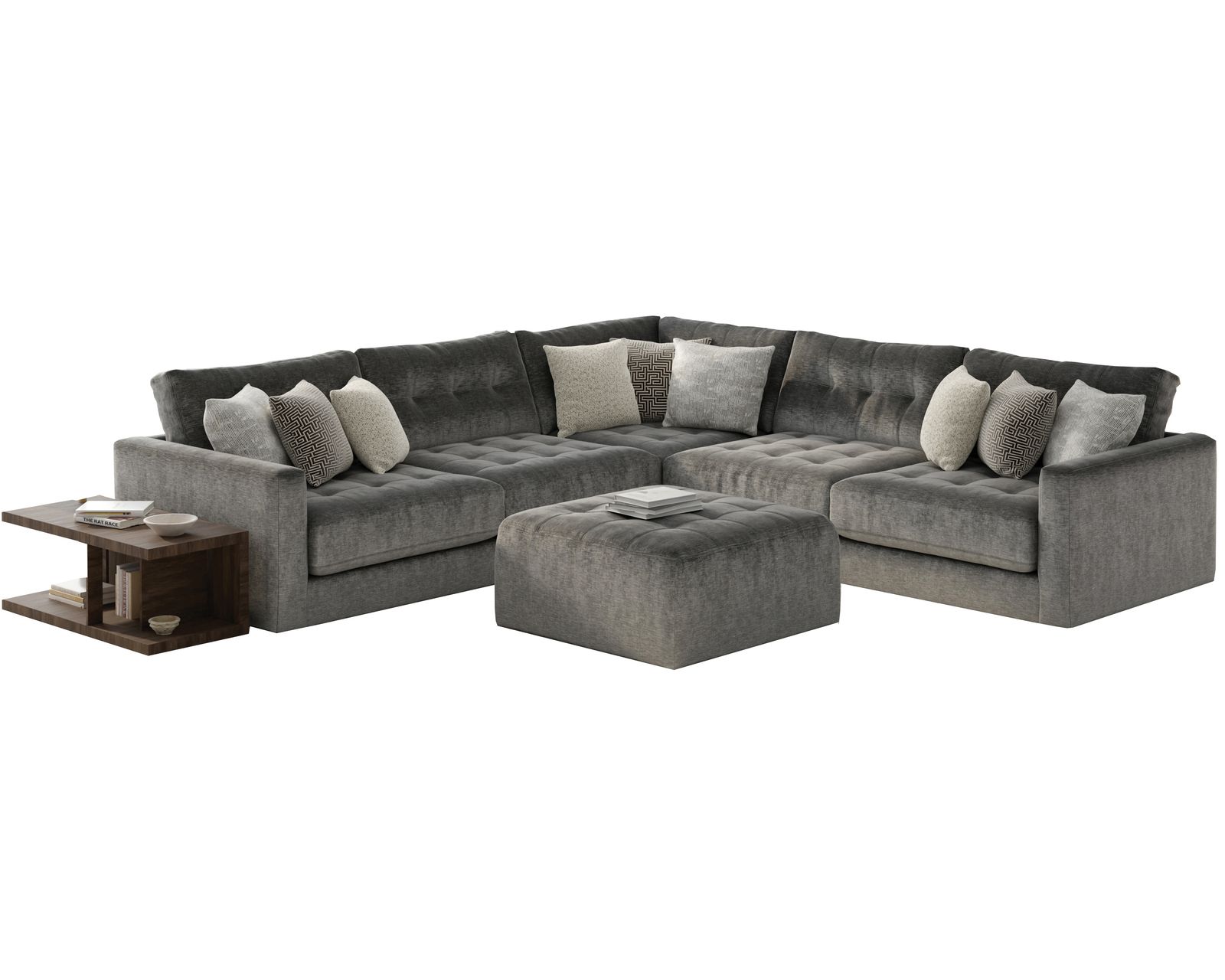 Kimpton 2215 Modular Sectional (includes pillows) - Layout E: Five Piece Sectional 134" x 134" 