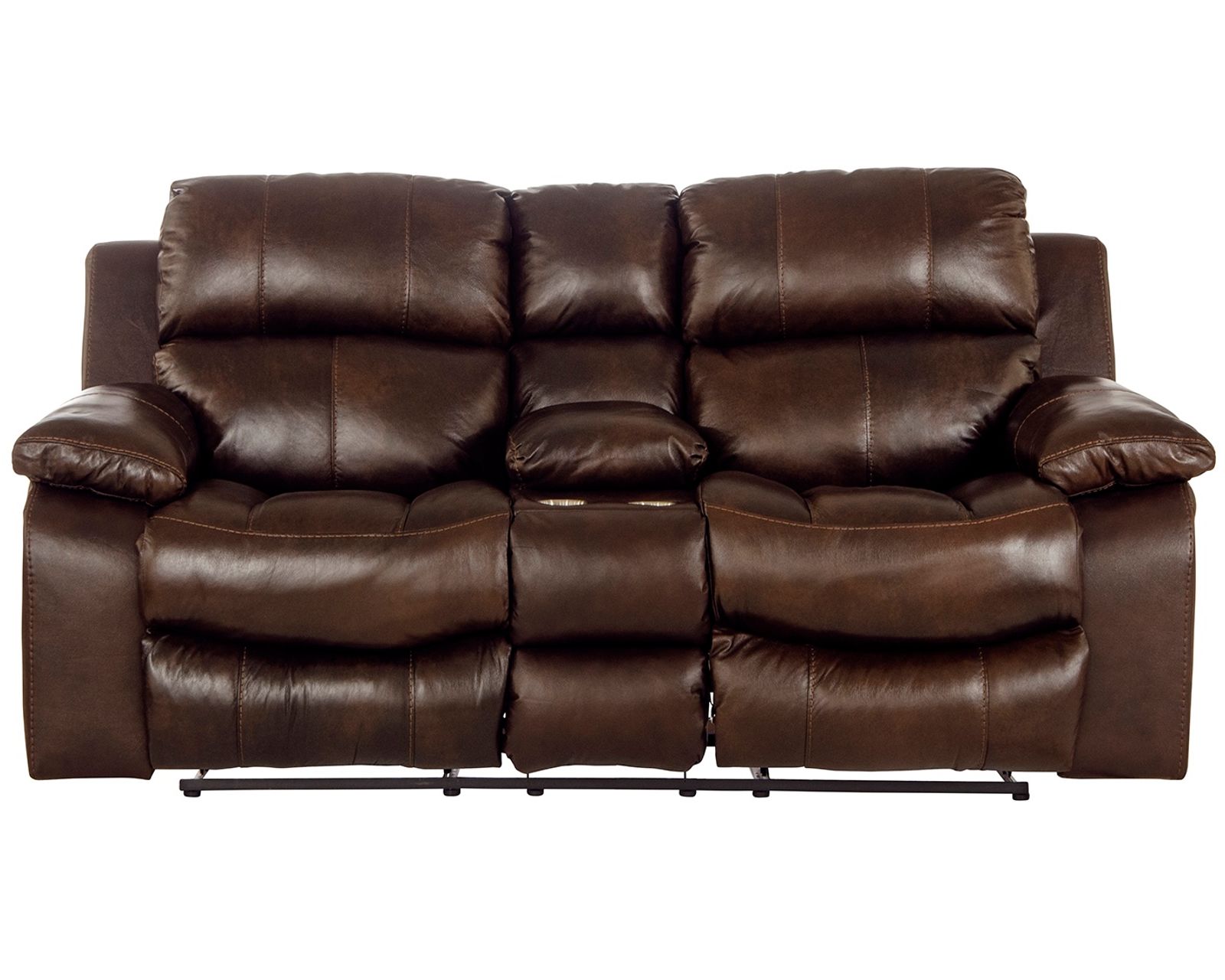 Positano Italian Leather 90" Double Reclining Sofa Italian Leather Luxury with European-Inspired Comfort - Positano 79"Reclining Console Loveseat