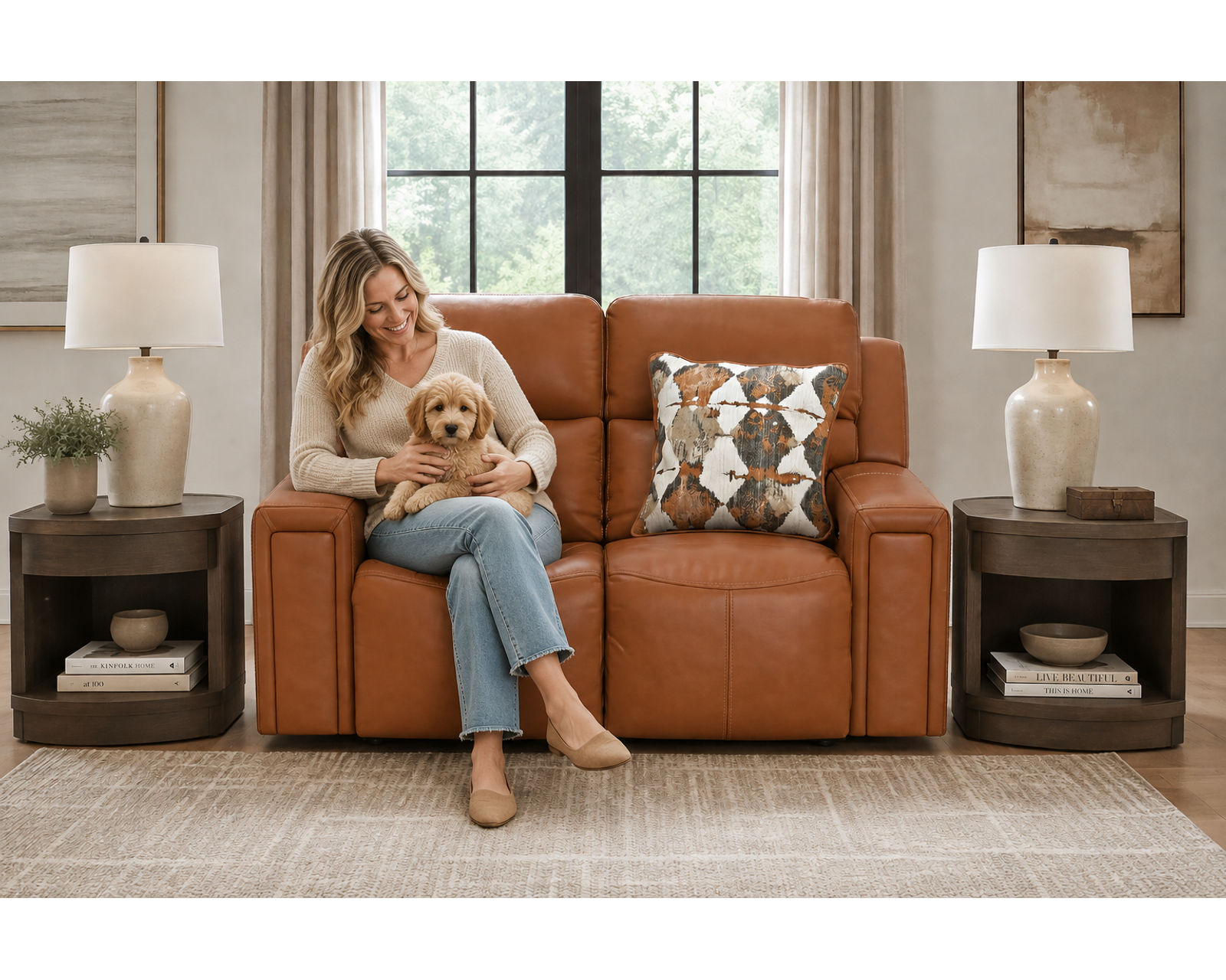 Arezzo 87" Zero Gravity Power Headrest Power Reclining Leather Sofa (2 colors) - Made for Life's Best Moments.