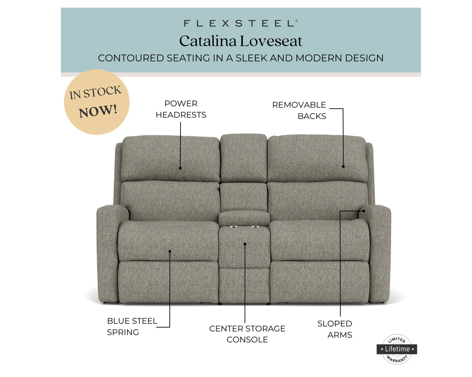 Catalina Power Headrest Power Reclining Sofa (In stock) - Catalina Power Headrest Power Reclining Console Loveseat (in stock)