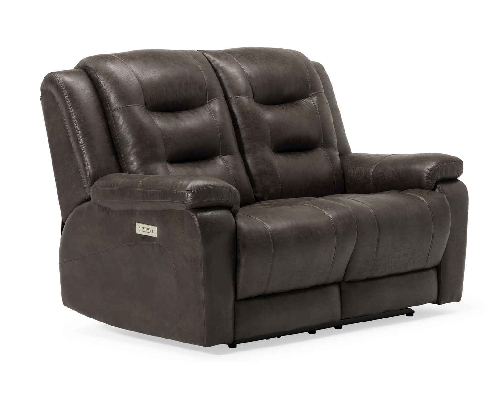 Leighton 41063 Power Headrest Power Reclining Sofa (86") +100 leathers - Leighton 63" Power Headrest Power Reclining Loveseat