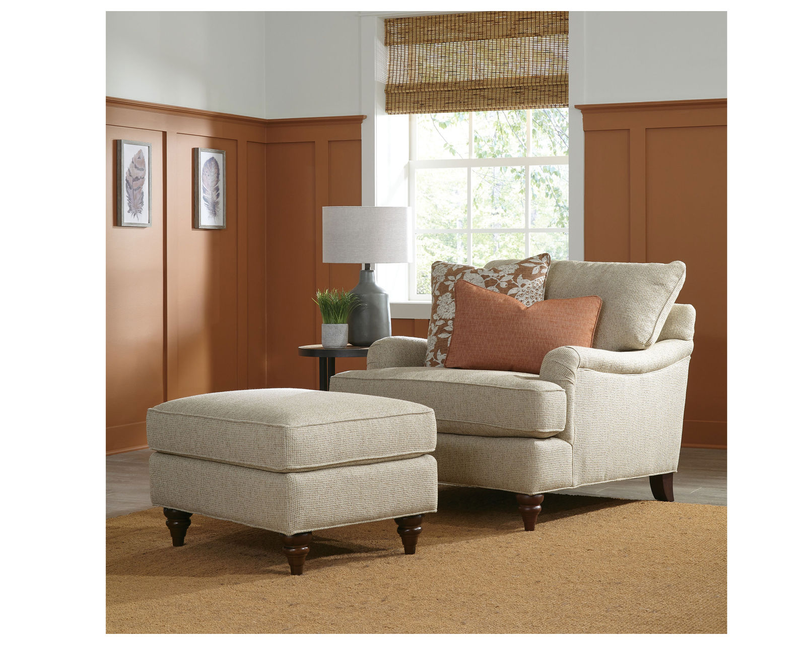 Piedmont 88" or 98" Sofa (Performance fabrics) P773654BD - Piedmont Chair and a Half and Ottoman