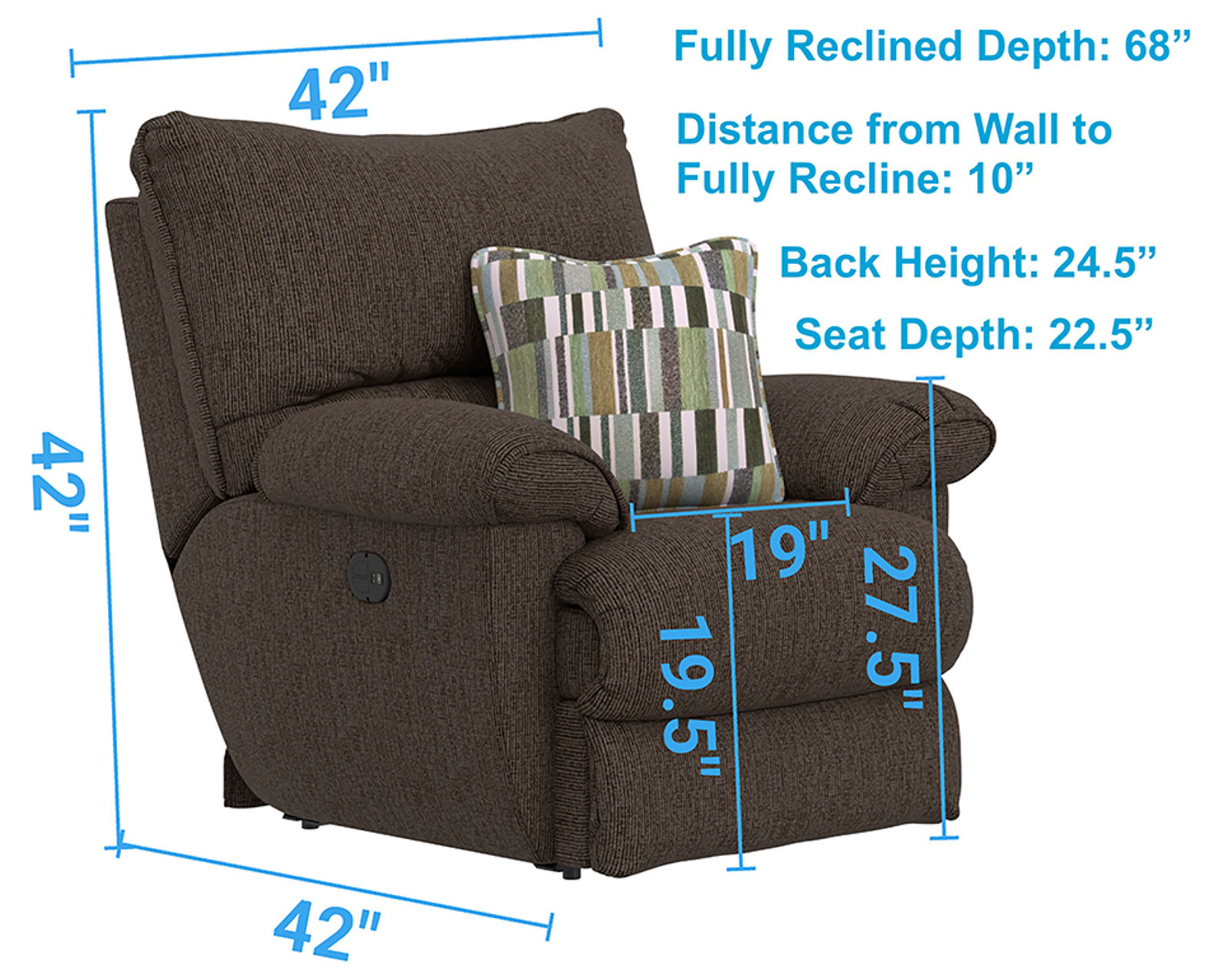 Lenny 90" Power Lay Flat Reclining Sofa (Two colors) - Recline Into Better Living.