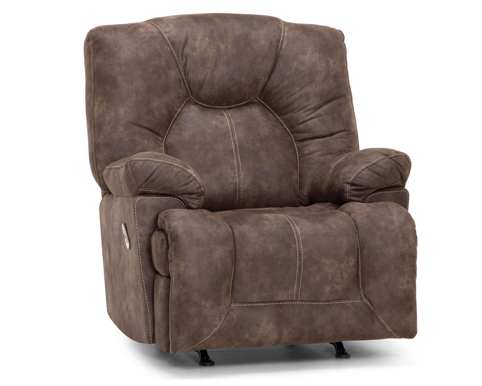 CEO Rocker Recliner (+3 colors) - Shown in Fabric Twilight