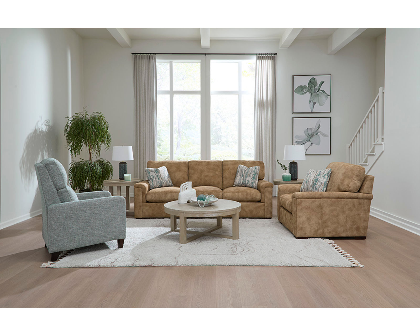 Drew 92" Leather Sofa - 6500 (29 Top-Grain Leather Choices) - Drew 92" Leather Sofa