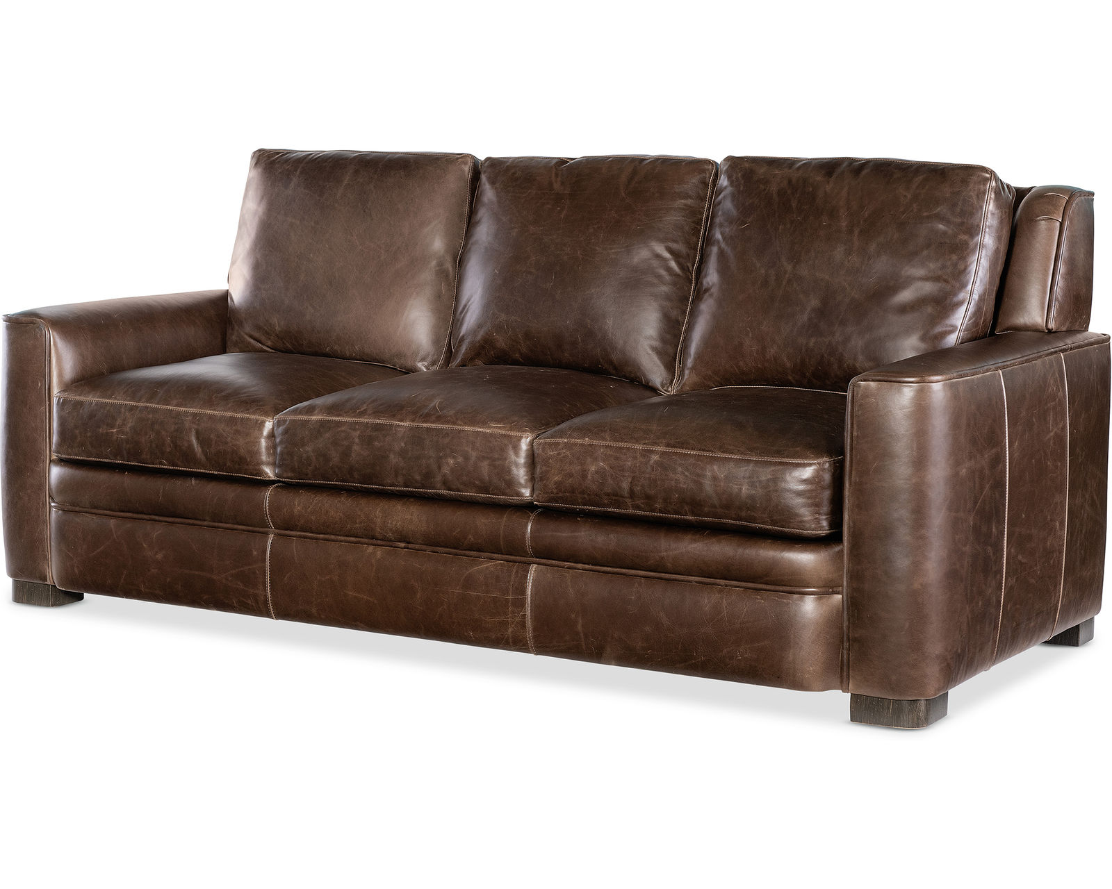 Bradington Young Beckham Sofa (12 leathers) 8-Way Hand Tie - Beckham Stationary Sofa 8-Way Hand Tie