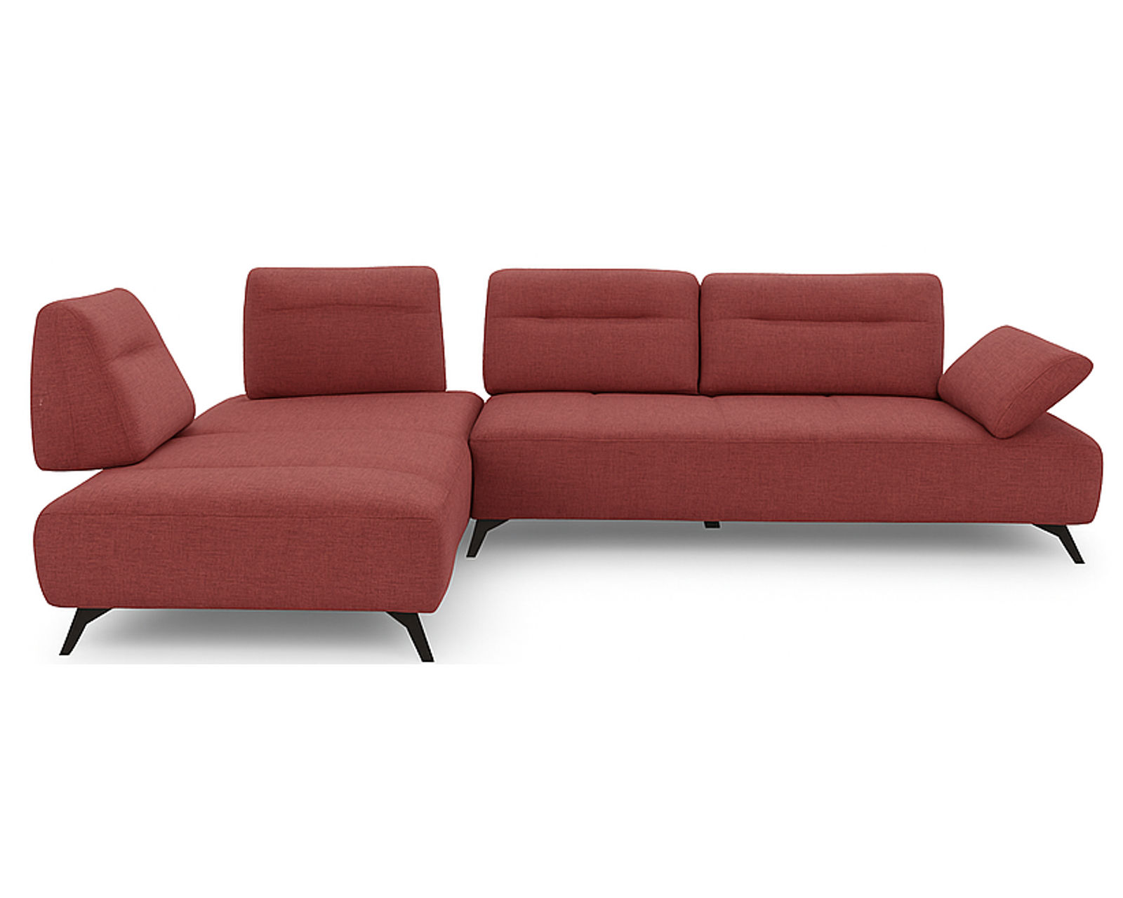 Valencia C312 Stationary Sectional (+45 fabrics) - Layout E: Three Piece Sectional 97" x 124"