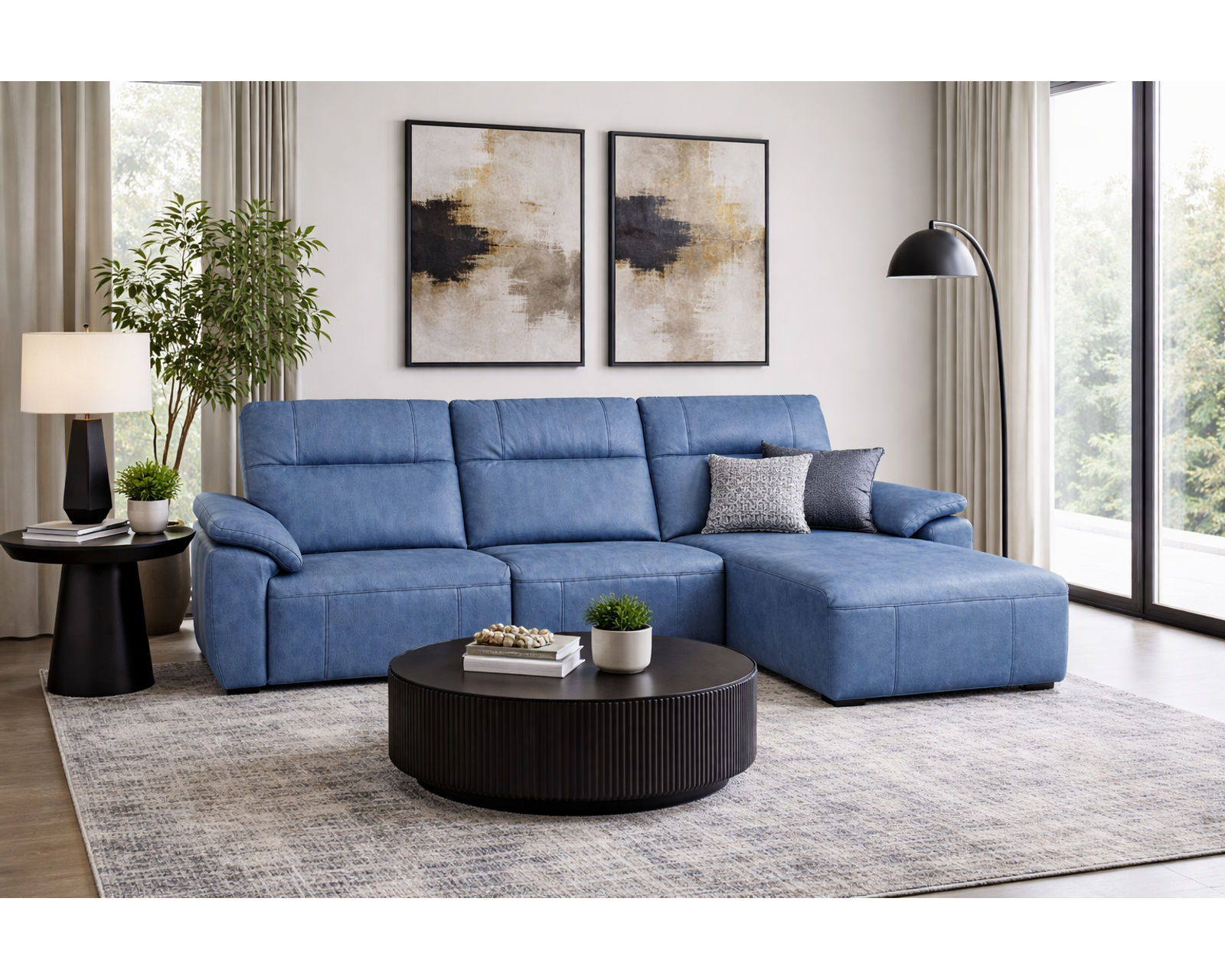 Rowan 4077 Reclining Chaise Sectional (standard and wide seat widths) +140 leathers  - Your Style, Your Comfort, Your Price Point