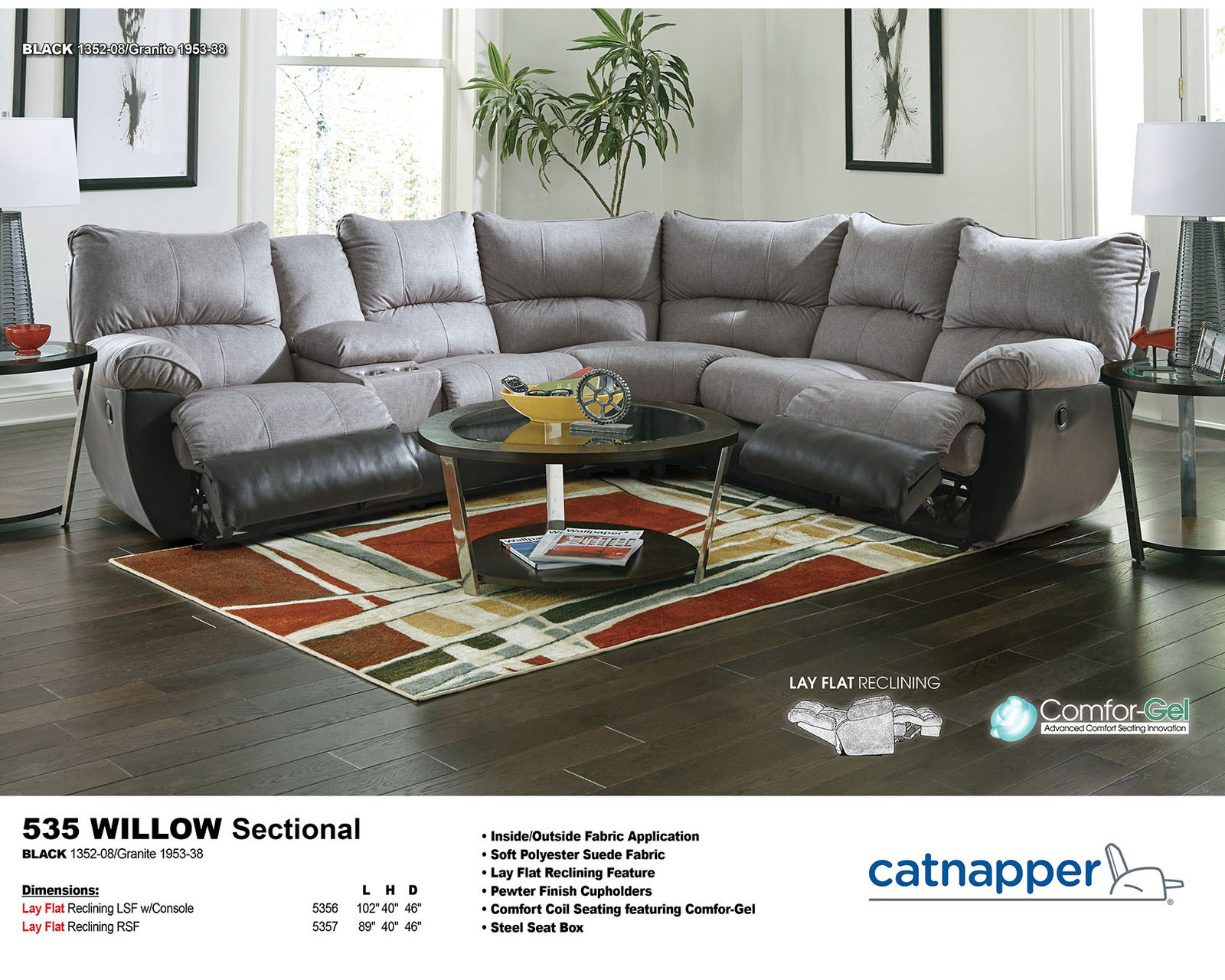 Willow 2 Piece Lay Flat Reclining Sectional (hot buy) - The Perfect Seat After Every Long Day.