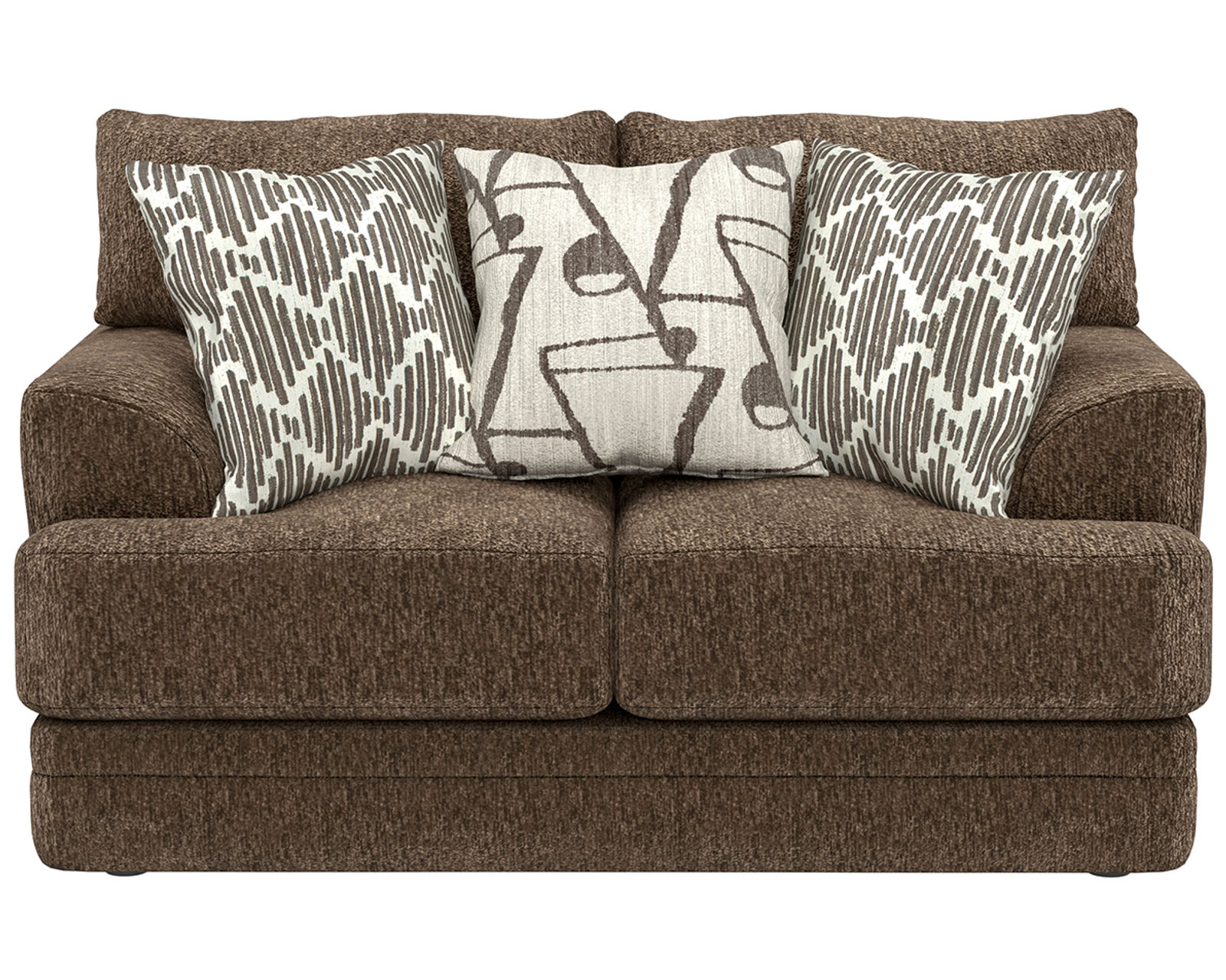 Tyson 93" Sofa (2 colors) includes pillows - Tyson 68" Loveseat Shown in Fabric Hazel